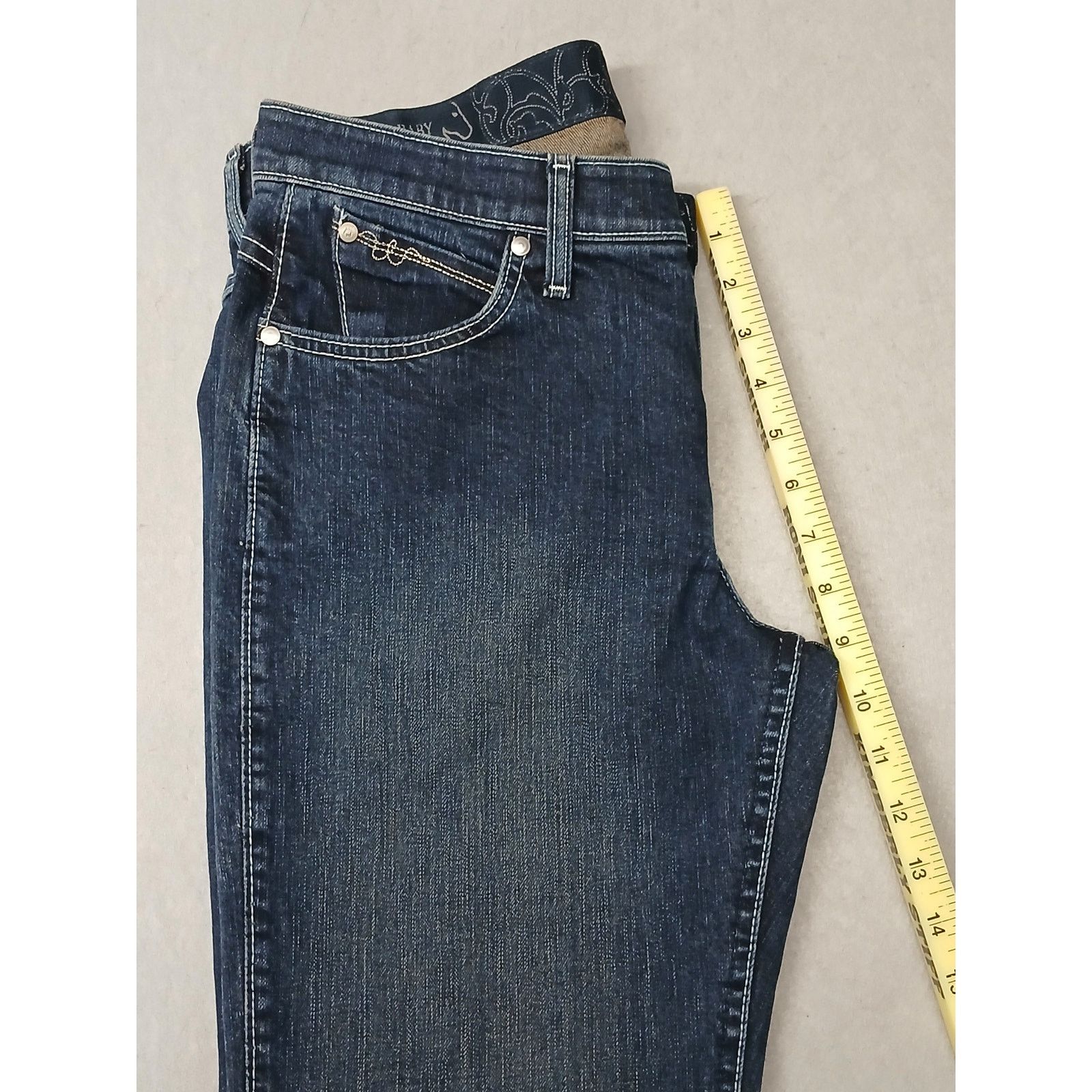 Wrangler Wrangler Q-Baby (9/10x34) Mid Rise Boot Cut Riding Jeans Size 30" / US 8 / IT 44 - 6 Thumbnail