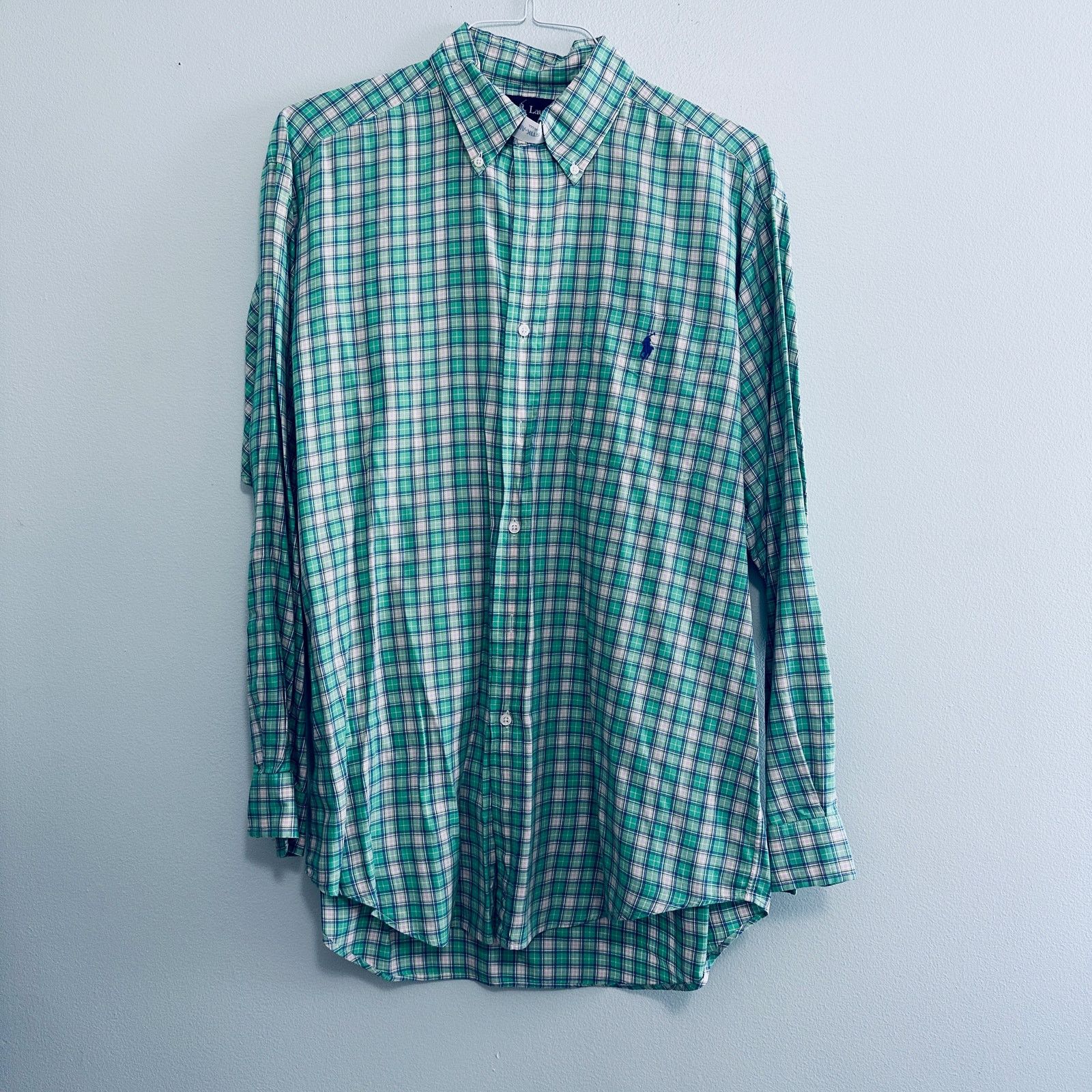 Ralph Lauren Ralph Lauren green summer plaid Blake fit button down Size US M / EU 48-50 / 2 - 2 Thumbnail