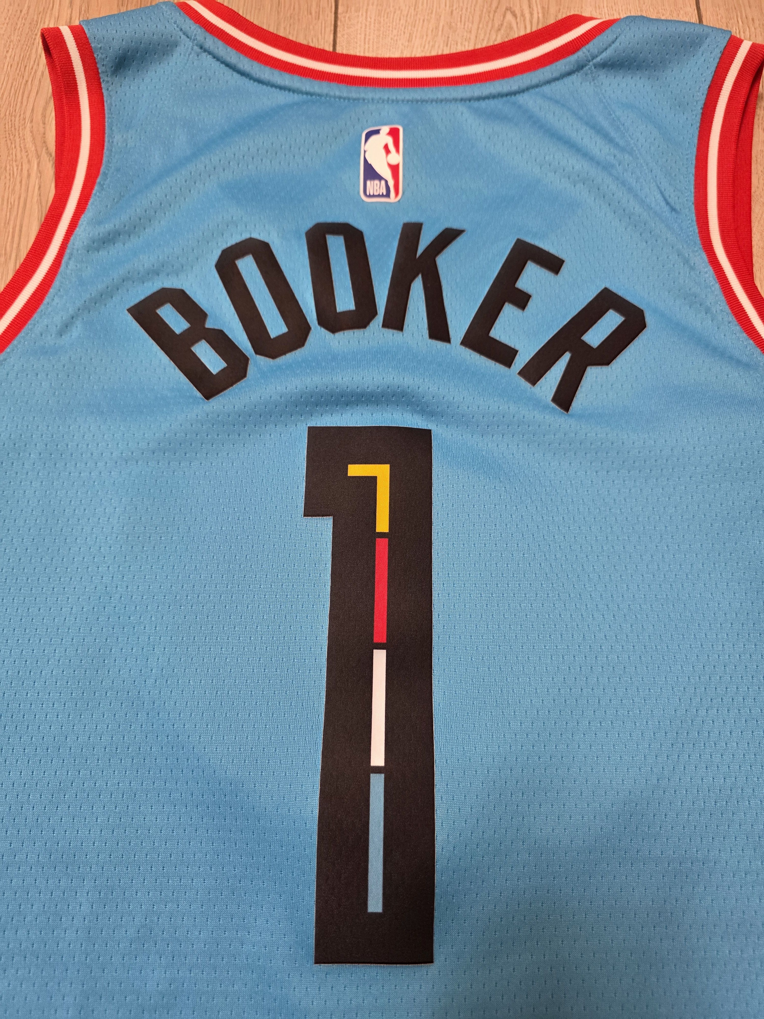 NBA PHOENIX SUNS NIKE JERSEY BOOKER BASKETBALL SHIRT BLUE NBA Size US L / EU 52-54 / 3 - 4 Thumbnail