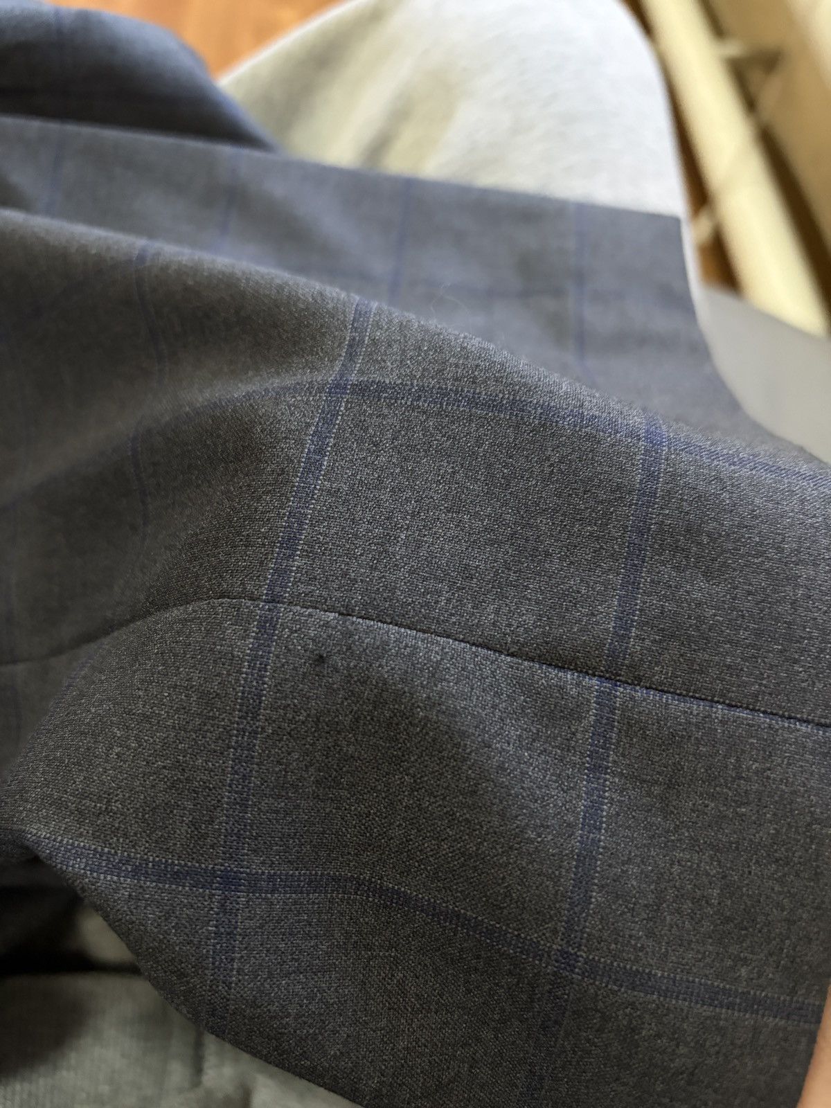 Boggi Boggi Milano x Reda Super 110s Grey Plaid Blazer 48 Size 38R - 16 Thumbnail