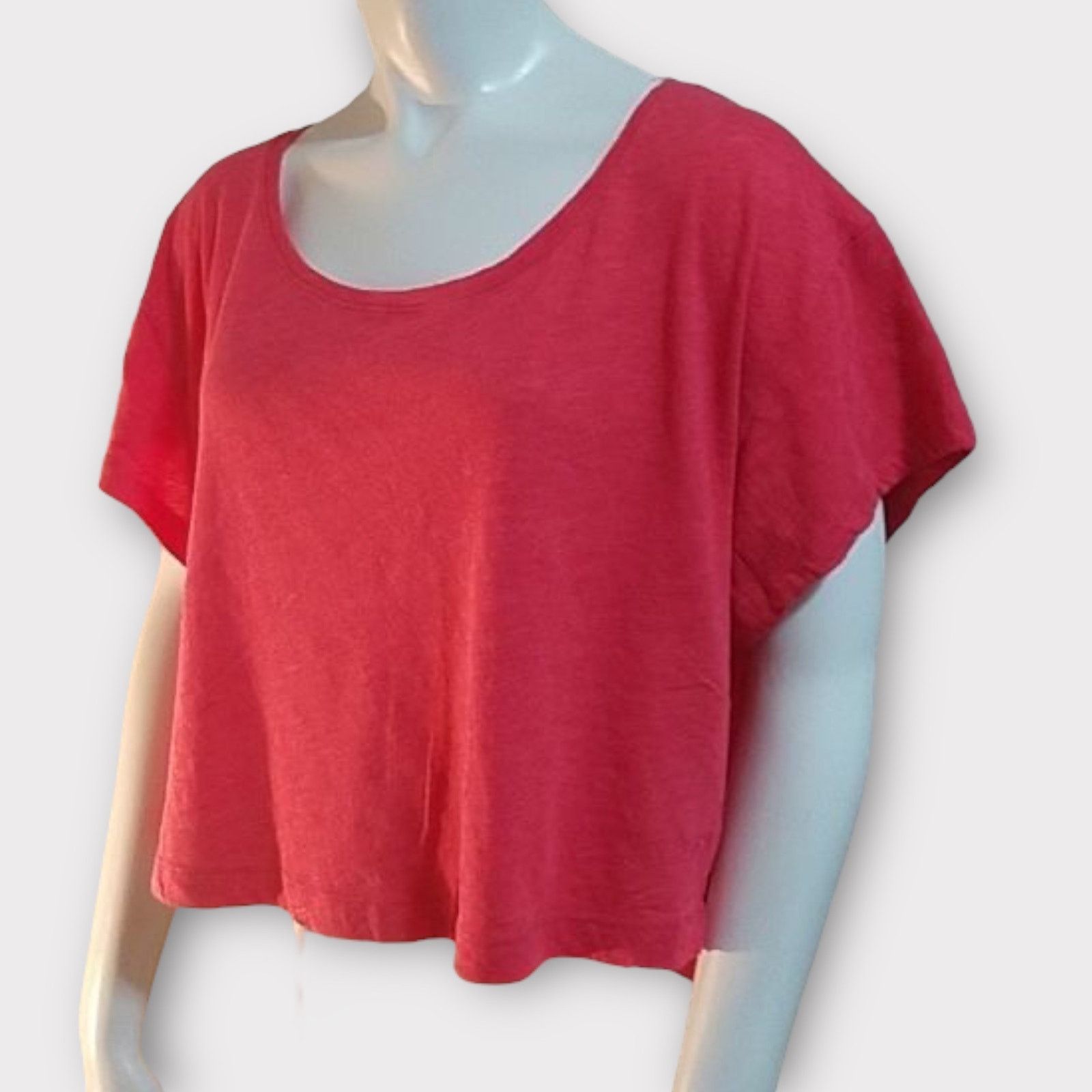 Victoria's Secret Victoria Secret’s PINK | Cropped Oversized Tee Coral Pink Size XS / US 0-2 / IT 36-38 - 1 Thumbnail