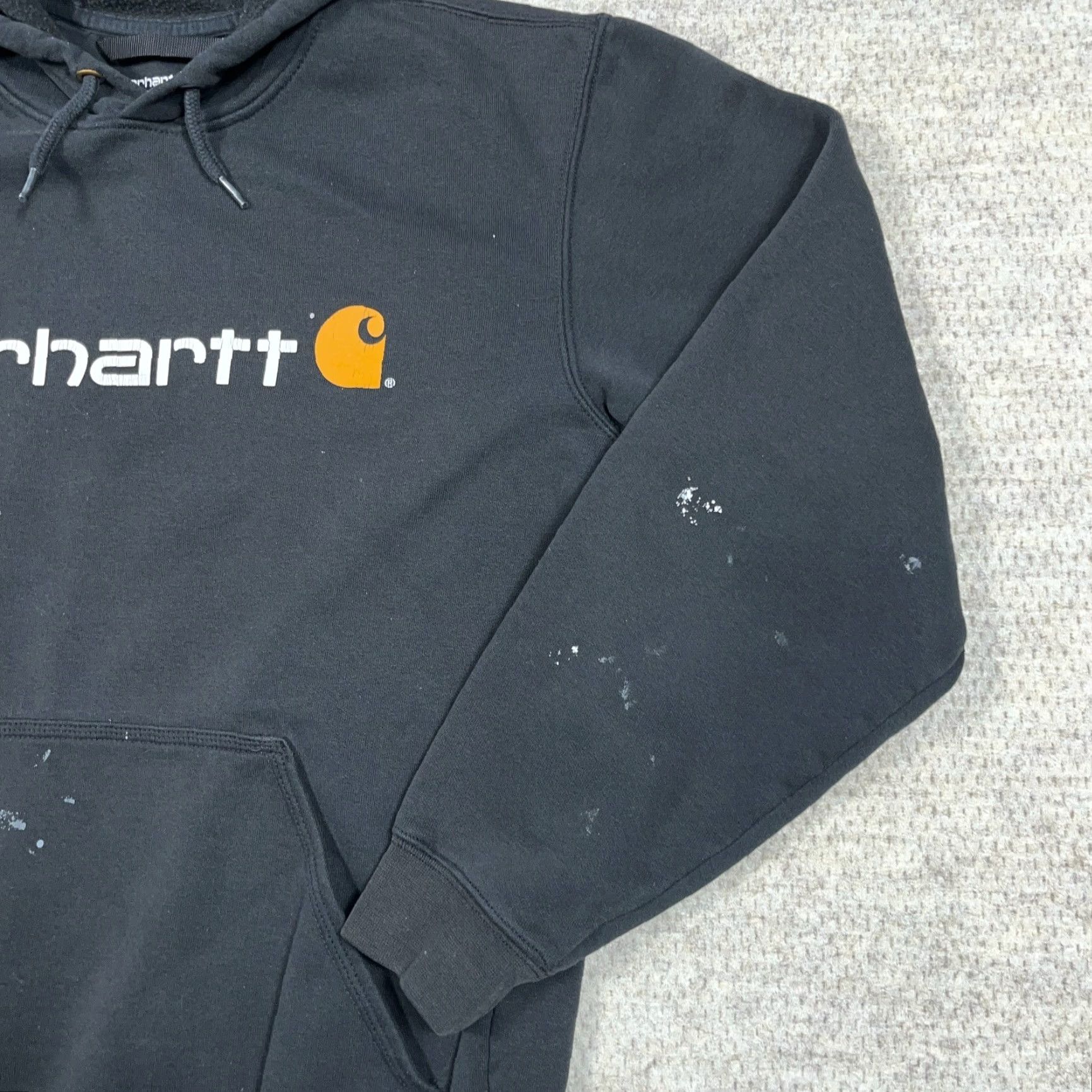 Carhartt Carhartt Hoodie Men M Black Loose Fit Spellout Sweatshirt Worn Grunge Adult Size US M / EU 48-50 / 2 - 3 Thumbnail