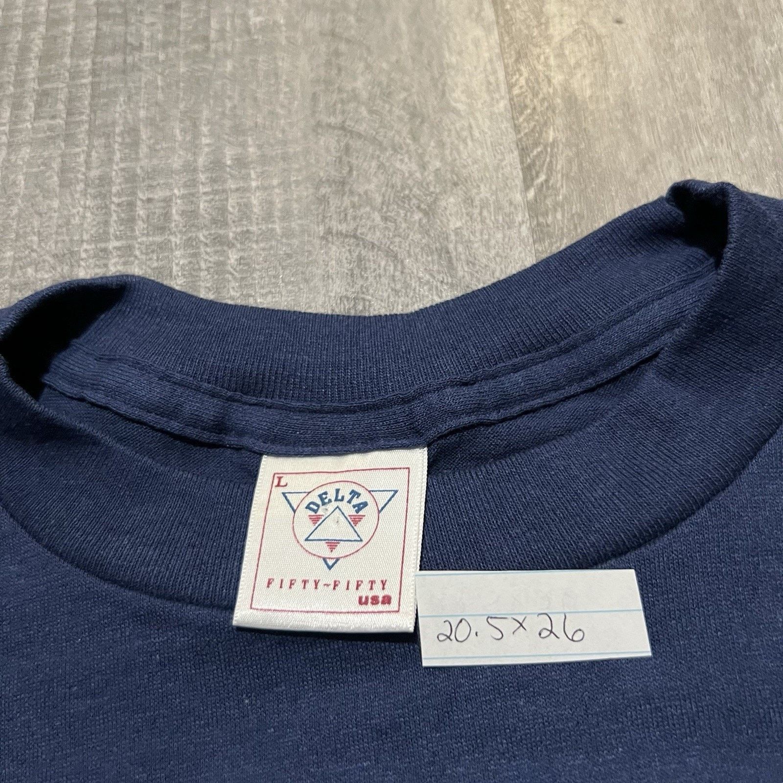 Delta VTG Colorado Travel T Shirt 90s Blue Paper Thin Wolf USA L Size US L / EU 52-54 / 3 - 5 Thumbnail