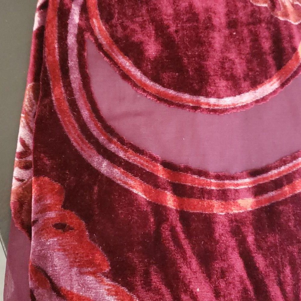 Designer CT1770 Red & Burgundy Wrap Fringed with Pom Poms Size ONE SIZE - 7 Thumbnail