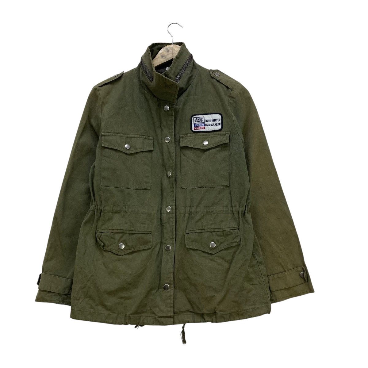 Japanese Brand × Vintage Japanese Brand Military Jacket Floral Skul Printed Size M / US 6-8 / IT 42-44 - 2 Thumbnail
