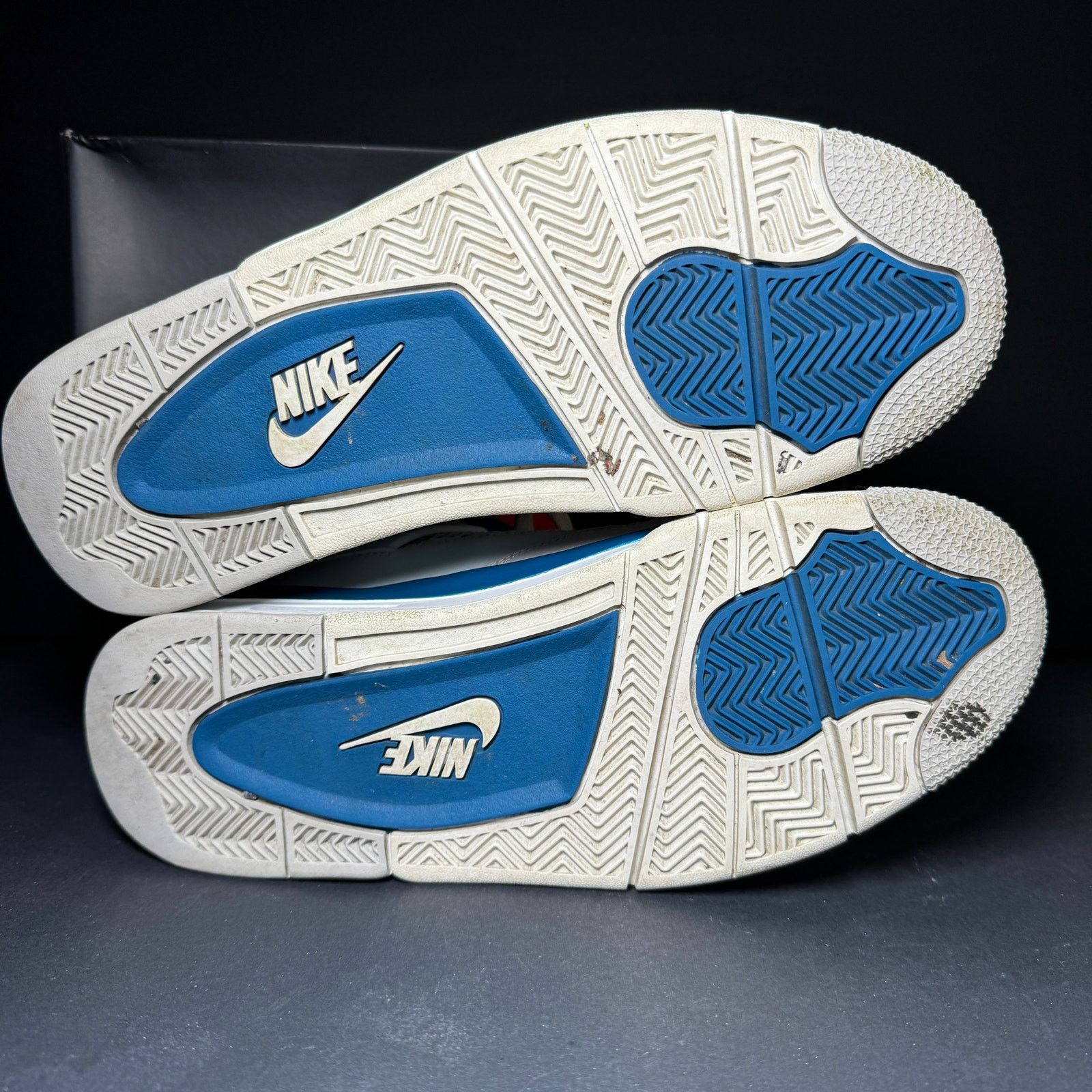 Jordan Brand × Nike Size 9.5 - Air Jordan 4 Retro Military Blue 2024 Men's Shoes Size US 9.5 / EU 42-43 - 7 Thumbnail