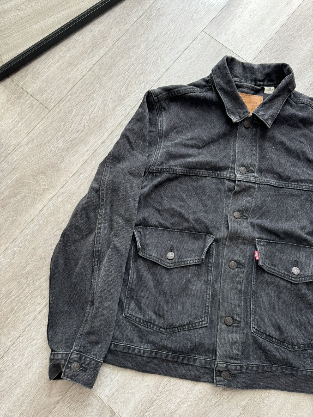 Levi's Levis Type 1 black denim trucker jacket | Grailed