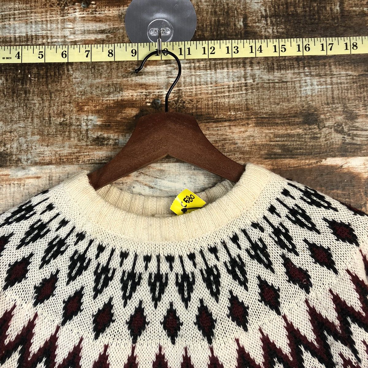 GU DL GU White navajo japan sweatshirt Knitwear #C580 Size US L / EU 52-54 / 3 - 4 Thumbnail