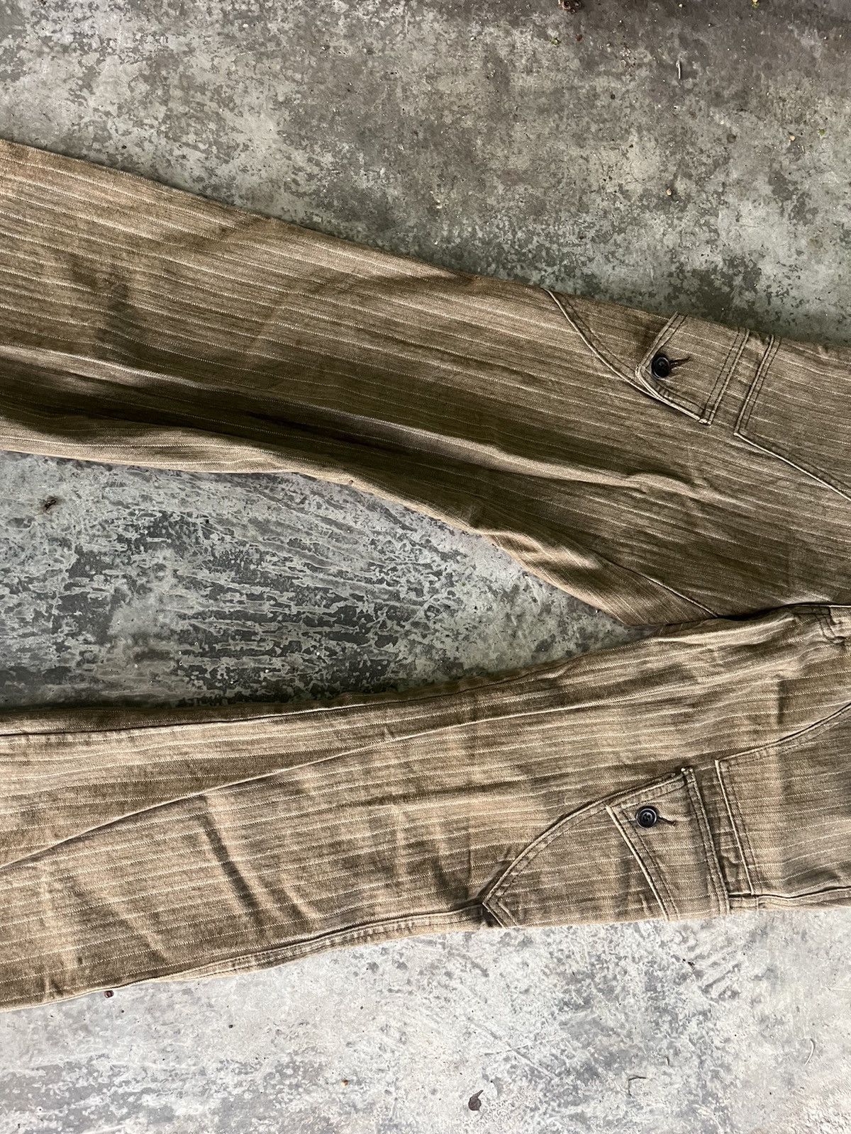 Hysteric Glamour × Japanese Brand × Vintage Flare Mudwash Hickory Denim Size US 32 / EU 48 - 16 Thumbnail