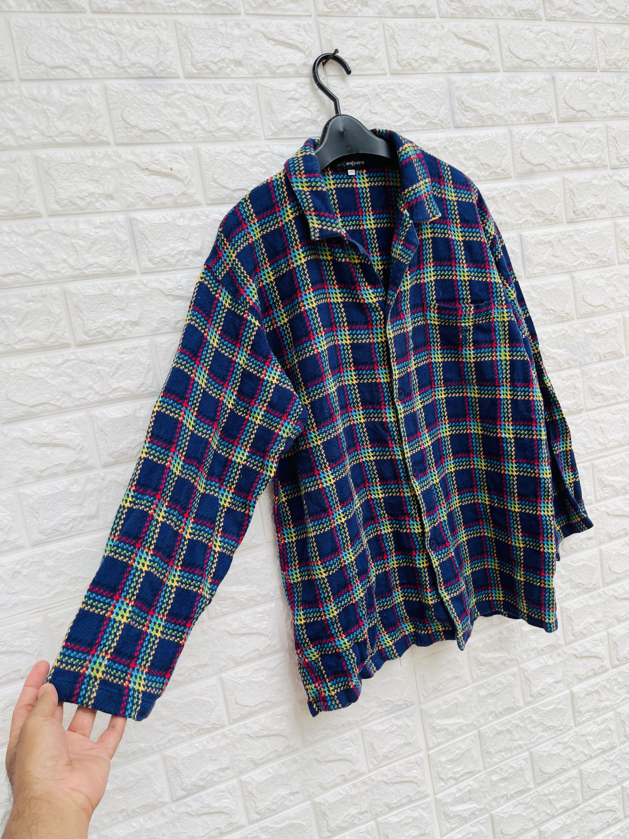 Designer × Vintage × Yves Saint Laurent Vintage Vyes Saint Laurent Multi Colour Designer Style Size US L / EU 52-54 / 3 - 4 Thumbnail
