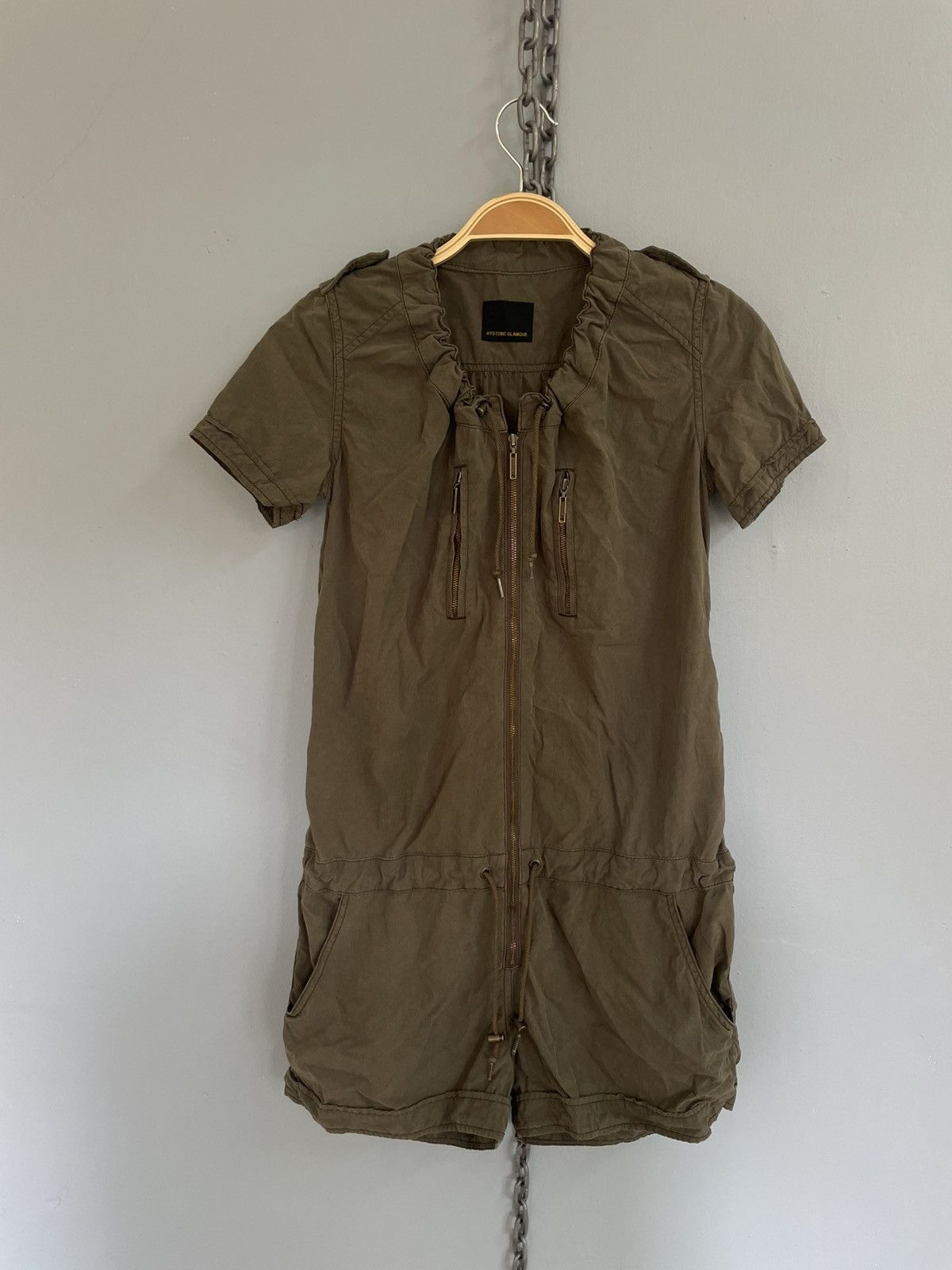 Hysteric Glamour Hysteric Glamour jumpsuit shorts pant and sleeve zip up Size S / US 4 / IT 40 - 1 Thumbnail