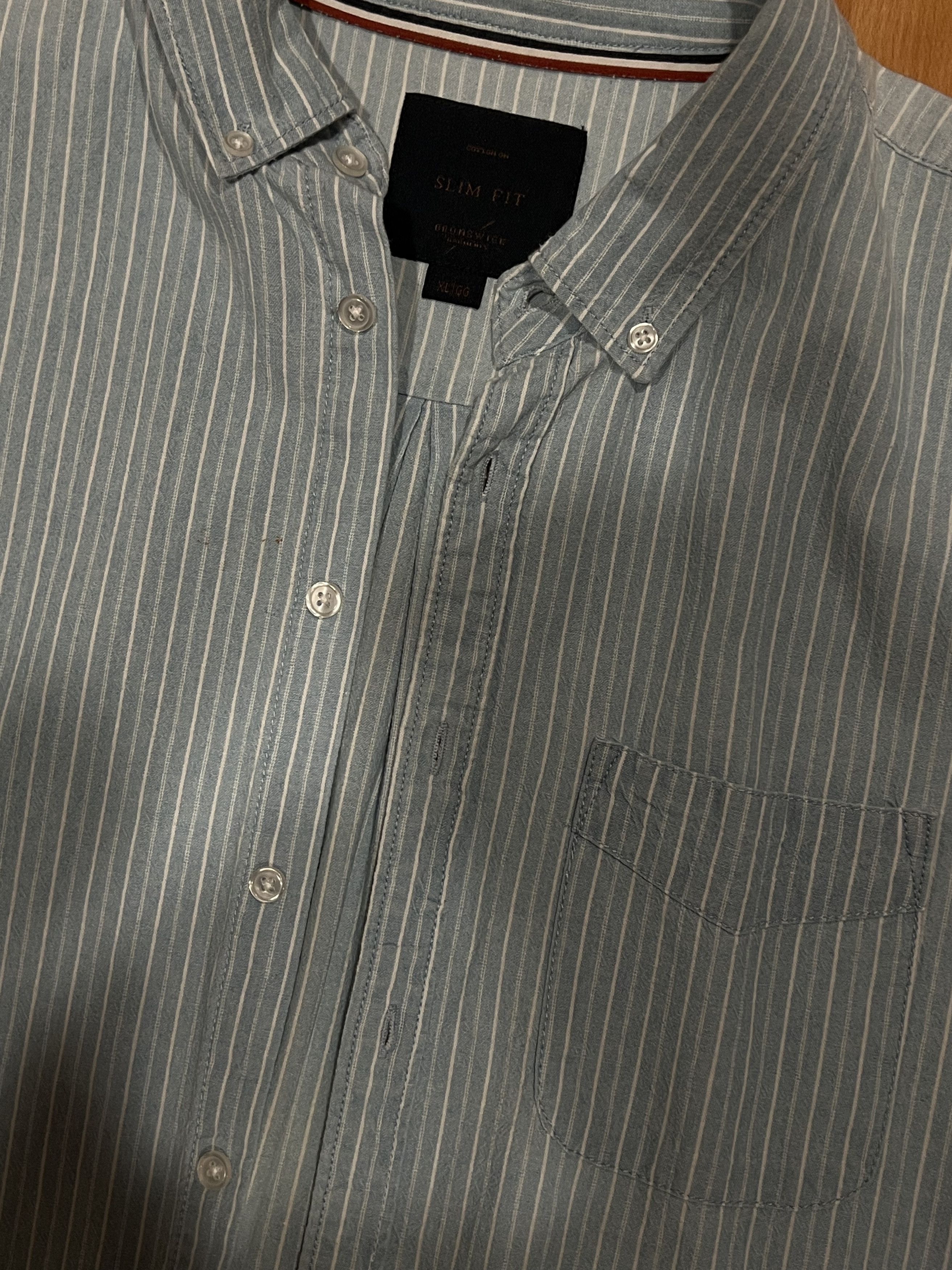Cotton On Cotton On Brunswick Garments Sim Fit Button Down Shirt Size US XL / EU 56 / 4 - 2 Thumbnail