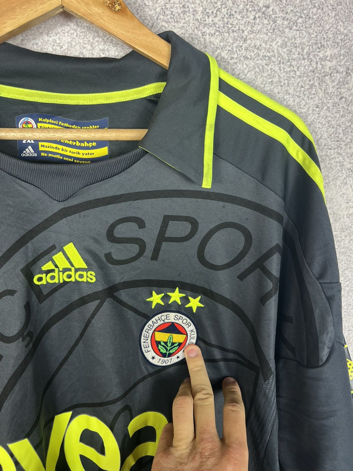 Adidas Adidas Fenerbahce 2009 10 Third Soccer Jersey Football Shirt Size US XXL / EU 58 / 5 - 4 Thumbnail