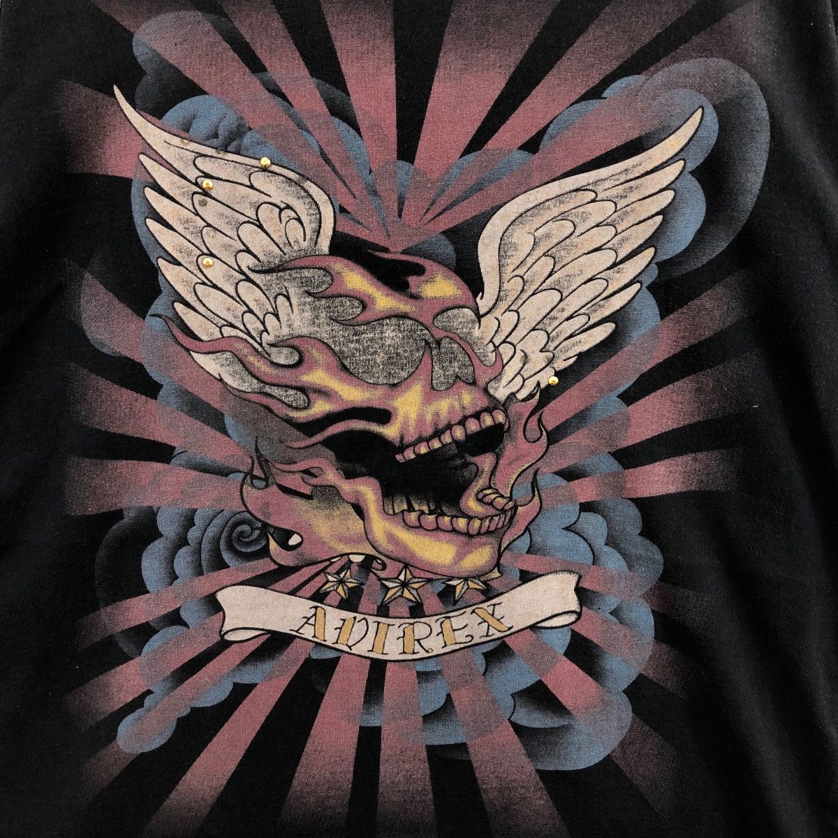 Avirex AVIREX T-Shirt Big Logo Skull Size US L / EU 52-54 / 3 - 3 Thumbnail