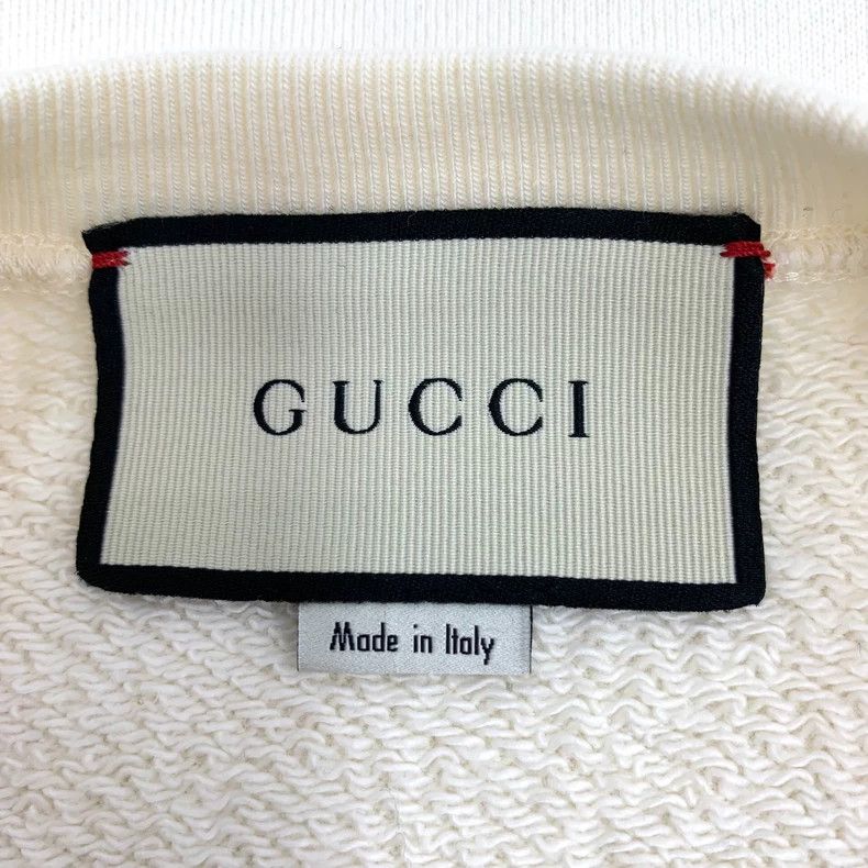 Gucci Gucci Beige piglet embroidered letter glossy cotton round-n Size US XS / EU 42 / 0 - 5 Thumbnail