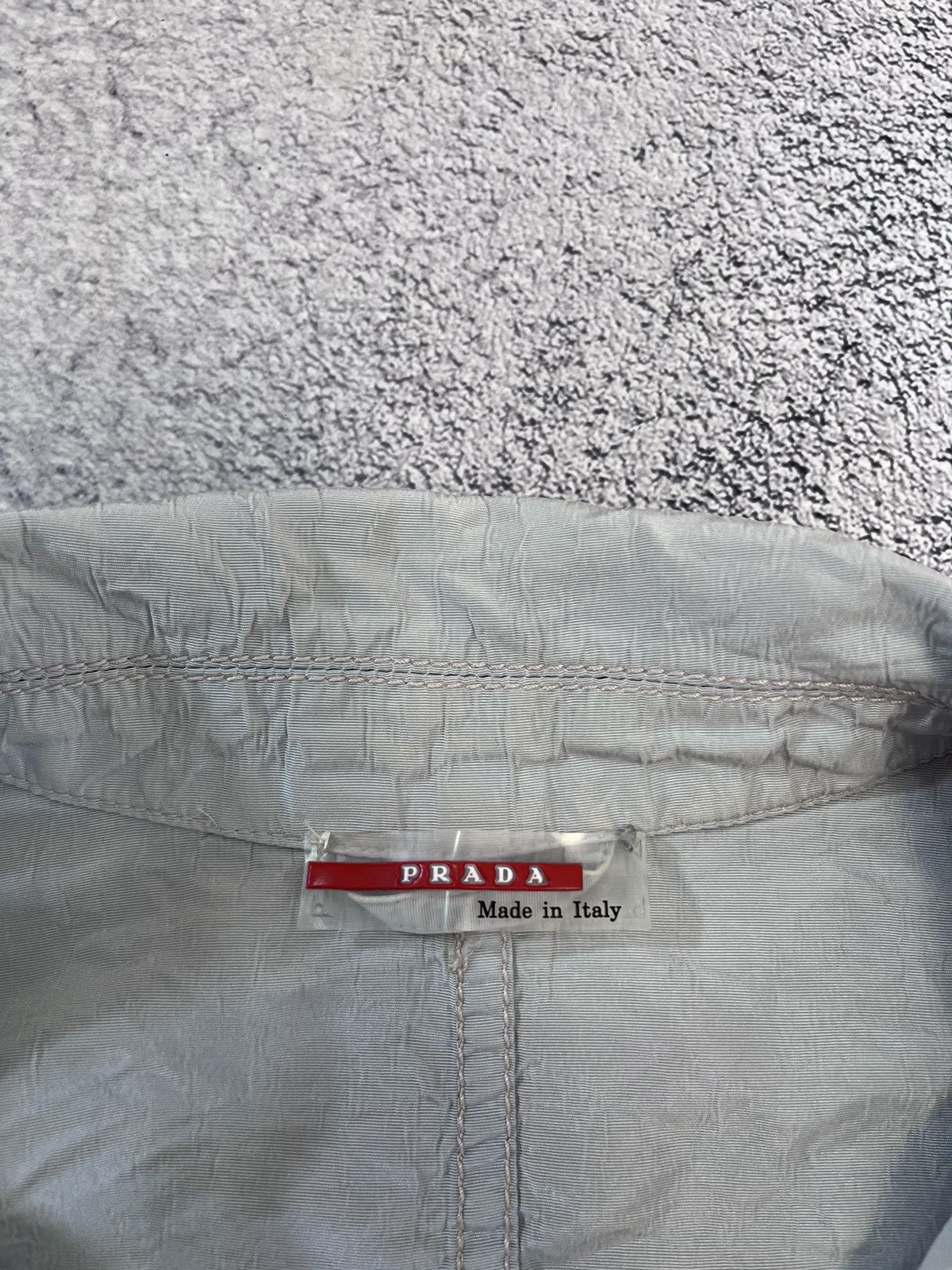 Prada Prada Women Light Jacket Silk Gray Made In Italy Size L / US 10 / IT 46 - 6 Thumbnail