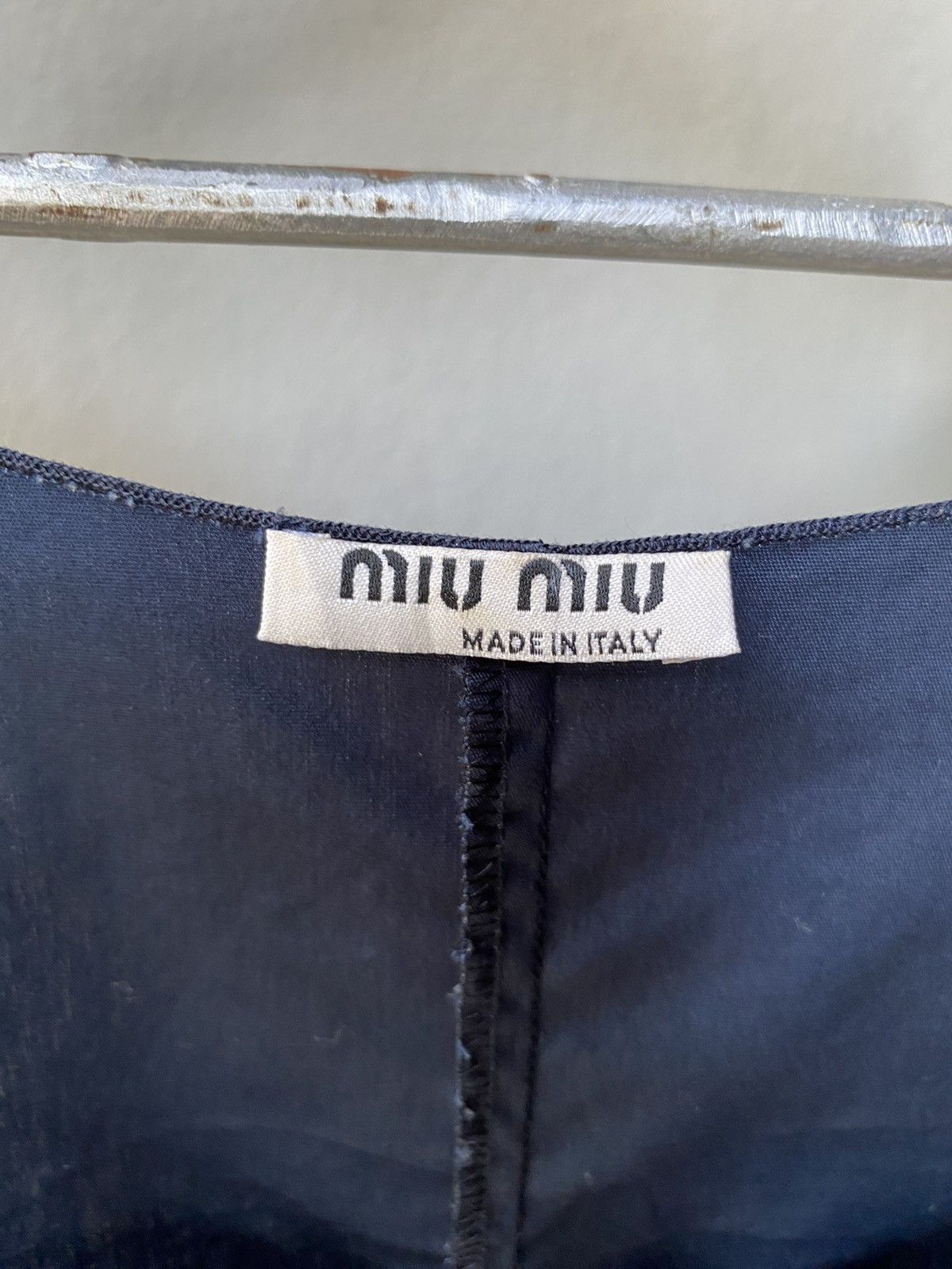 Miu Miu Miu miu navy blouse Size ONE SIZE - 9 Thumbnail