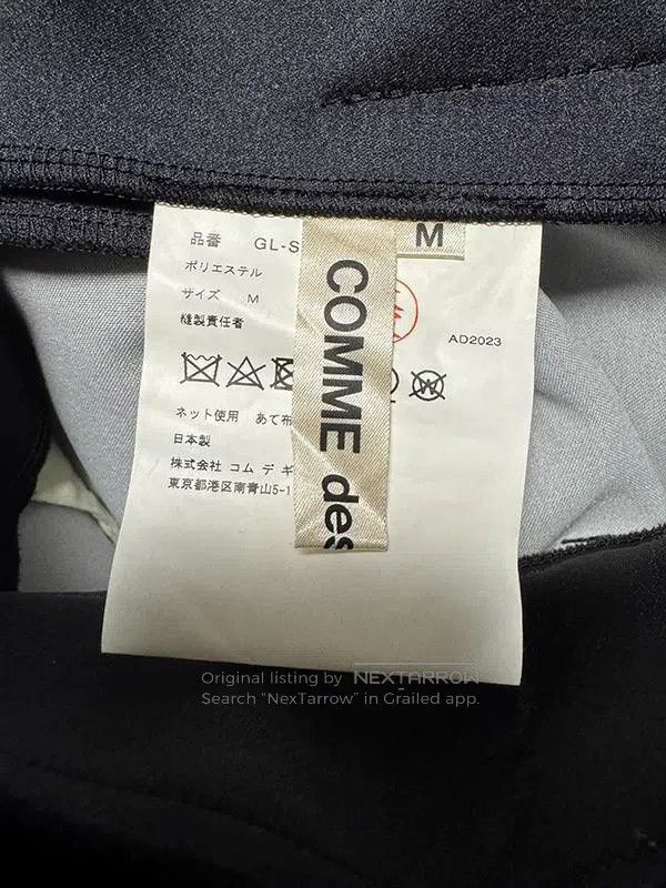 Comme des Garcons Comme Des Garcons size M Black vintage folded half skirt Size 22" - 3 Thumbnail