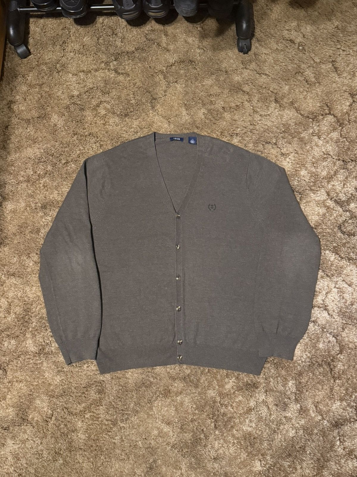 Izod Vintage Izod Cardigan Grey Size Large Size US L / EU 52-54 / 3 - 1 Thumbnail
