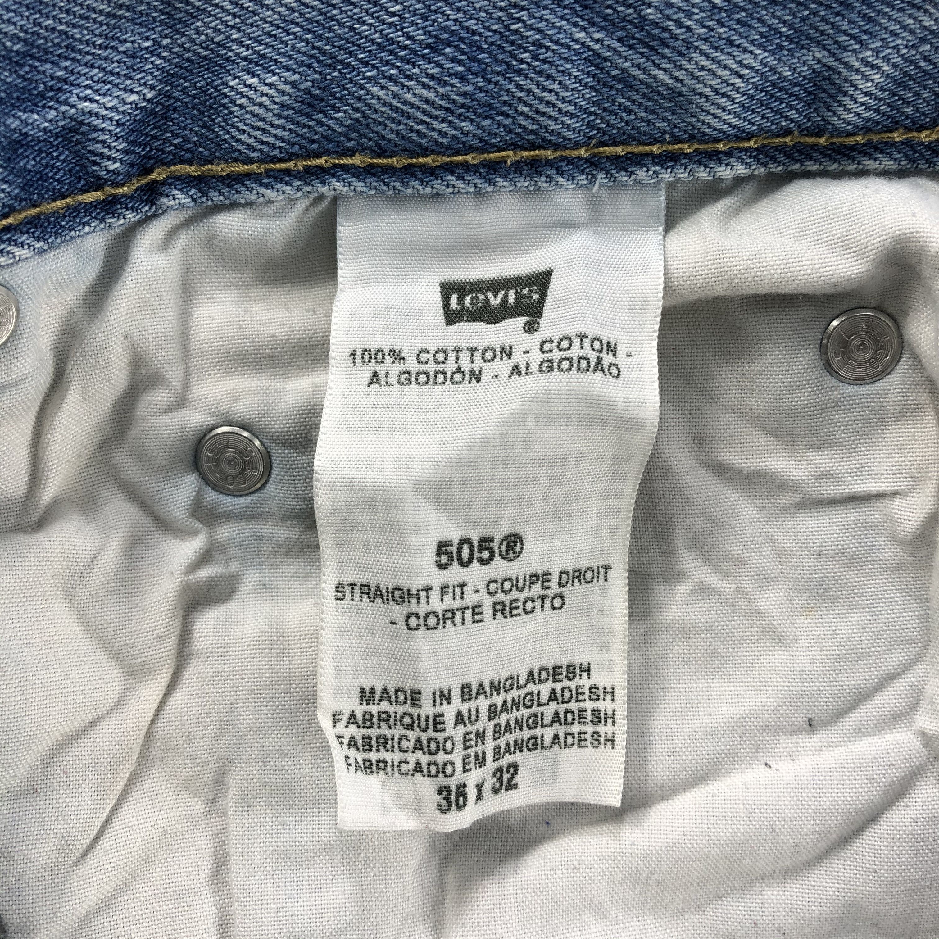 Levi's Vintage Levis 505 Light Wash Jeans-J1280 Size US 37 - 10 Thumbnail