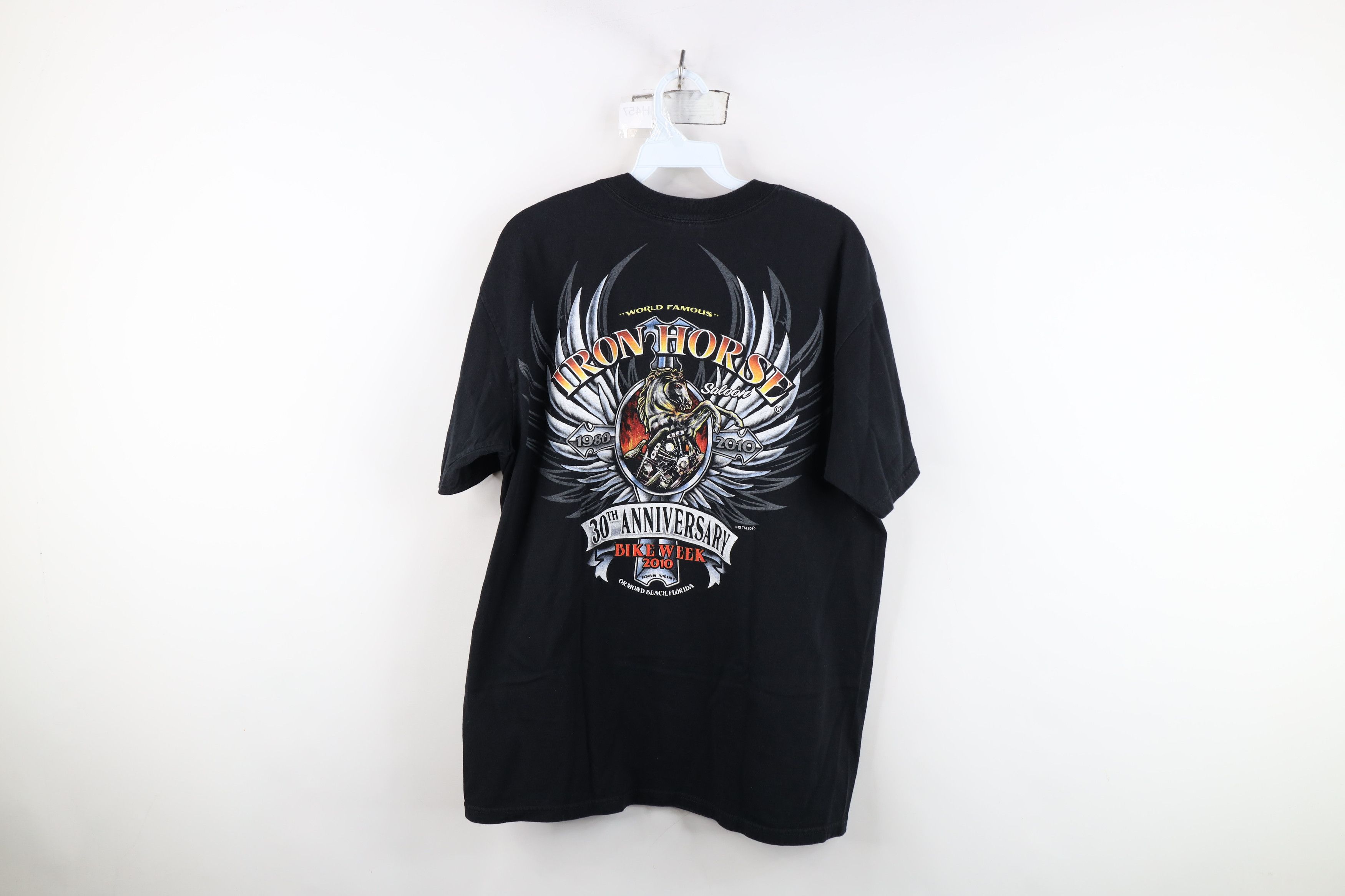 Vintage Vintage Y2K Iron Horse Saloon Tribal Sword T-Shirt Black Size US L / EU 52-54 / 3 - 13 Thumbnail