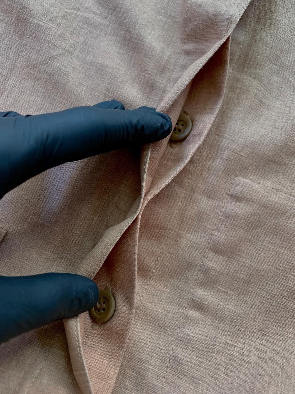 Yohji Yamamoto FREE TAX! Hidden Pocket Linen Shirt Size US M / EU 48-50 / 2 - 5 Thumbnail