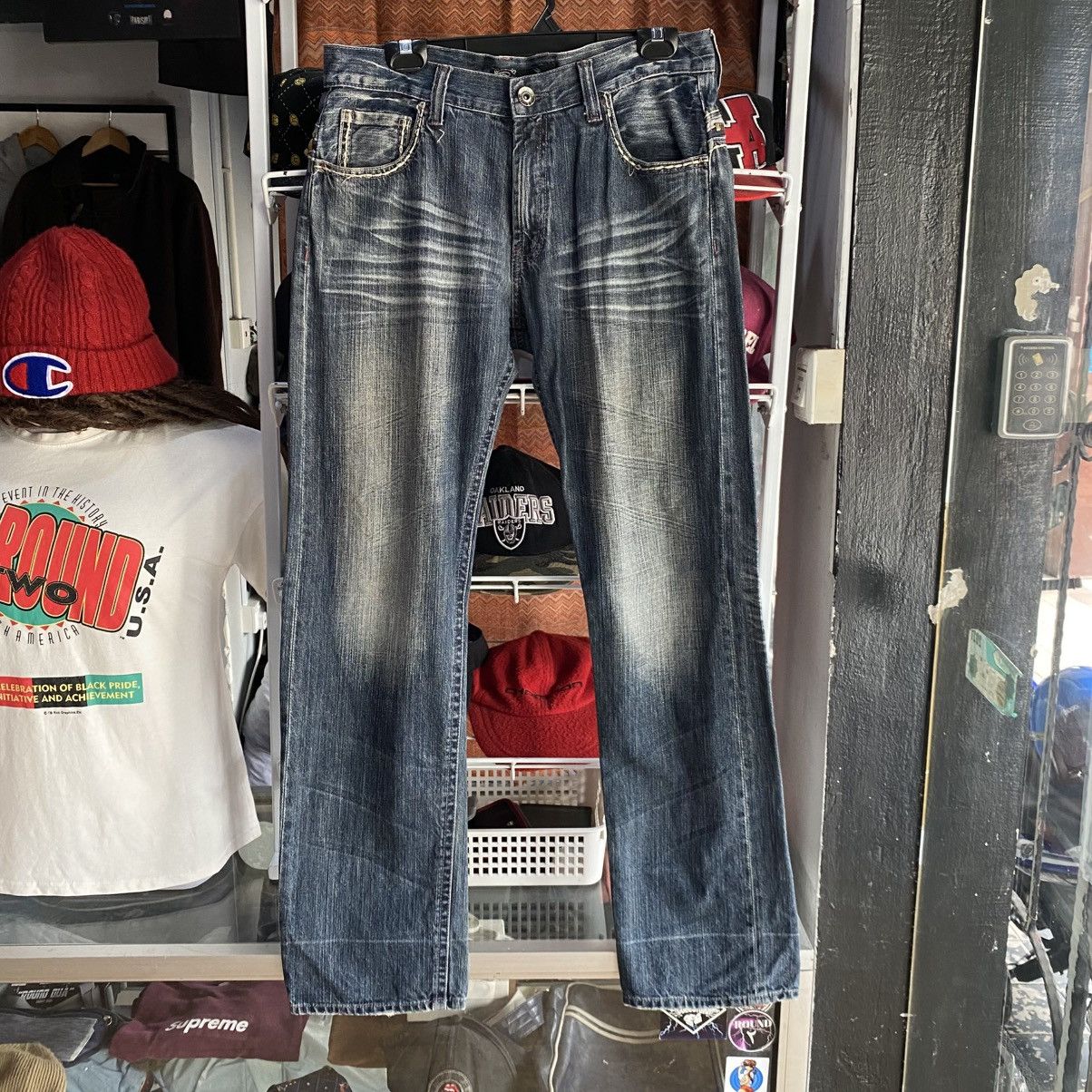 Japanese Brand ORIRIN Thunder Whiskers Jeans Size US 34 / EU 50 - 2 Thumbnail