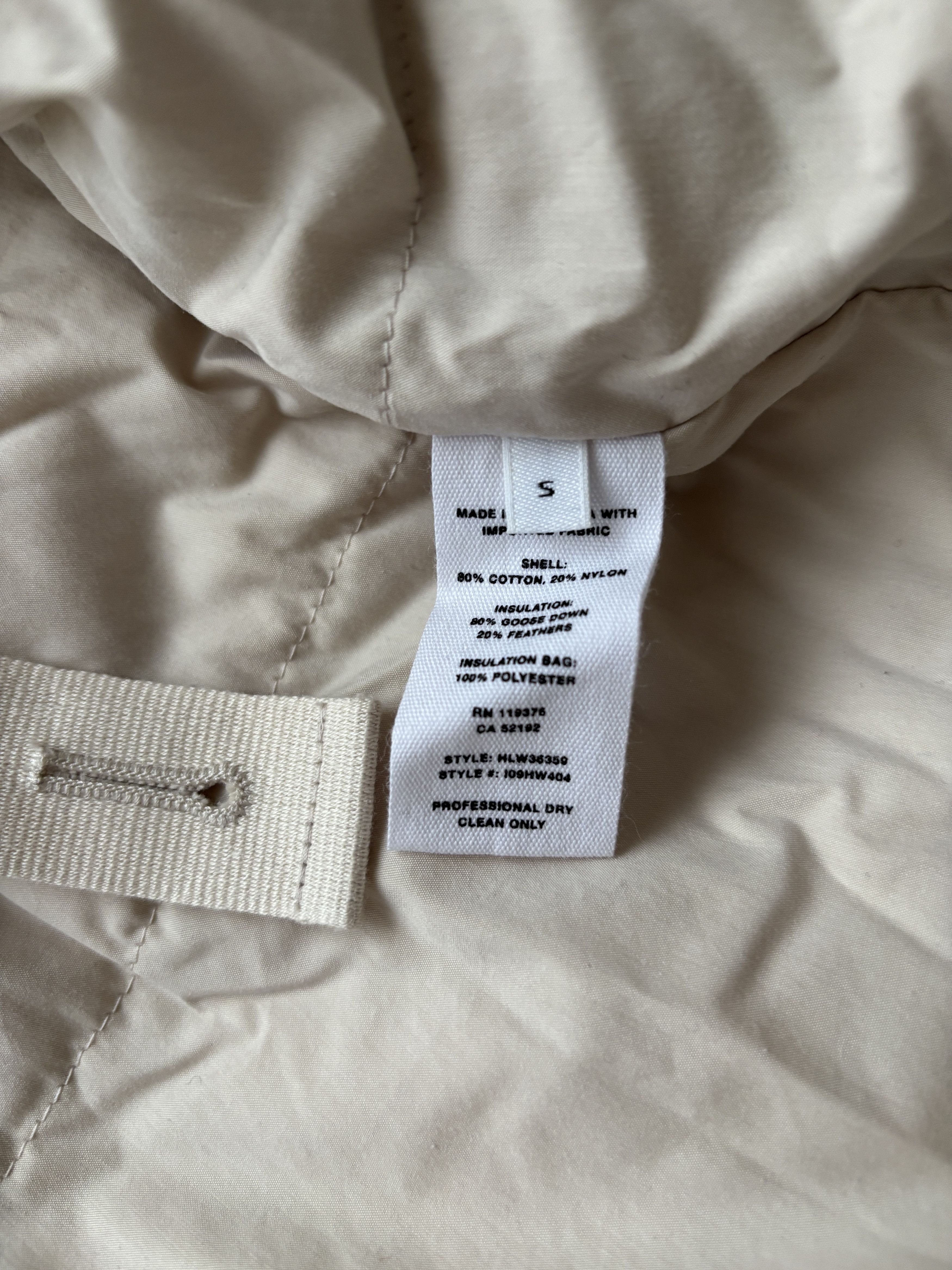 Helmut Lang ⚡️QUICK SALE⚡️Helmut Lang Cream Down Puffer Jacket Size US S / EU 44-46 / 1 - 10 Thumbnail