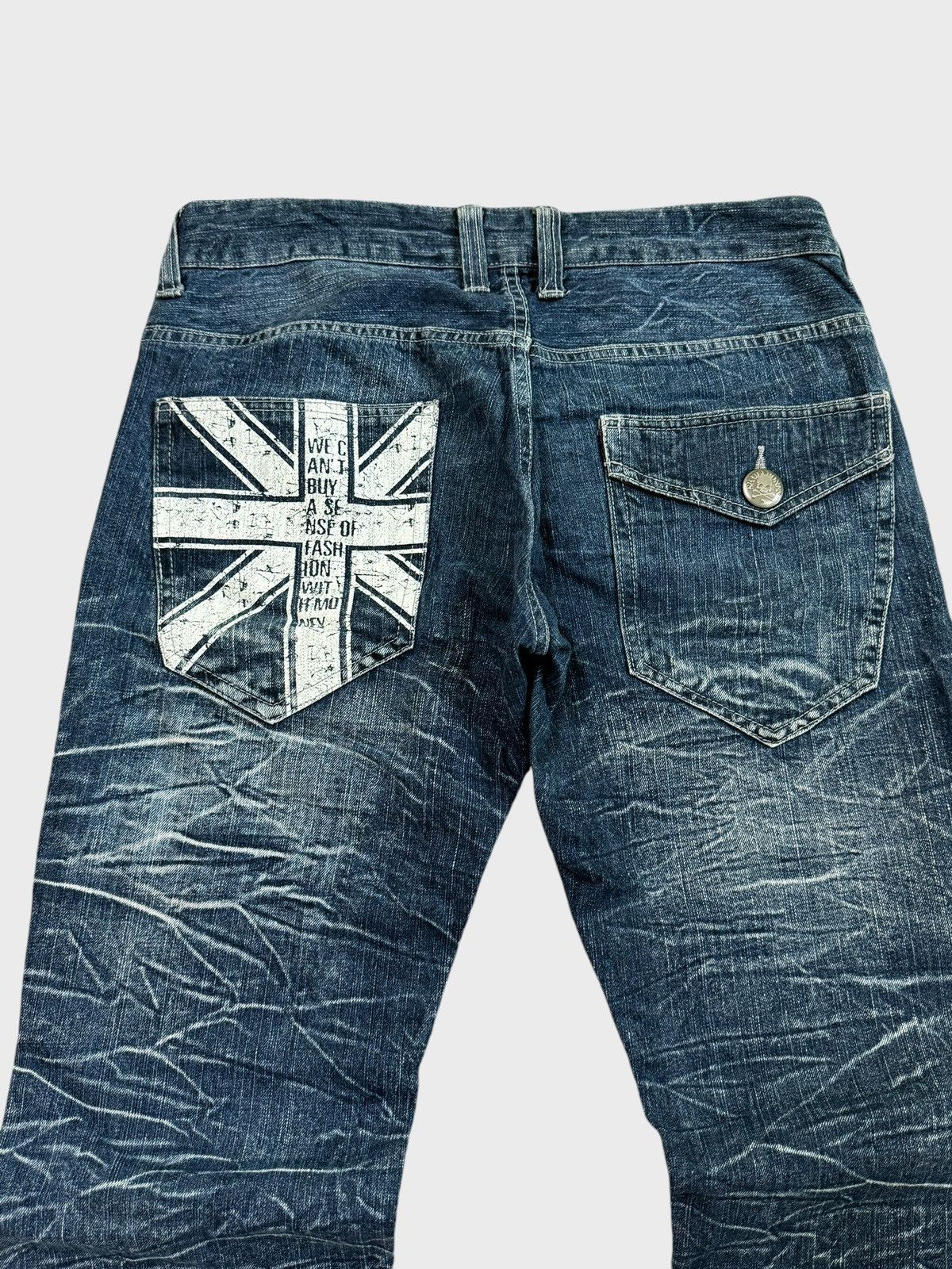Hysteric Glamour × Japanese Brand JACK SERIKA POEM TARTAN PLAID CLAW MARK DENIM Size US 30 / EU 46 - 10 Thumbnail