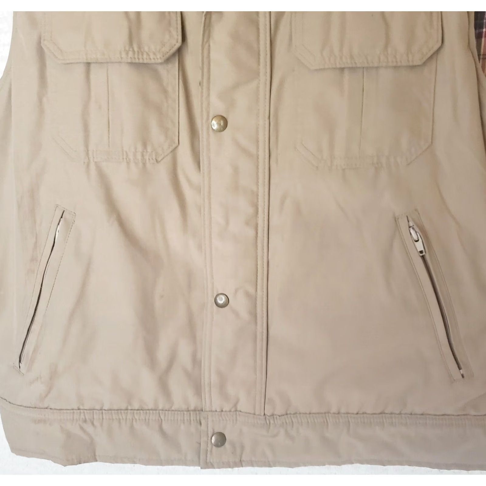 Vintage Vintage 70s Woolrich Mens XL Cowboy Ranch Farm Puffer Trucker Vest Softshell Corduroy Size US XL / EU 56 / 4 - 2 Thumbnail