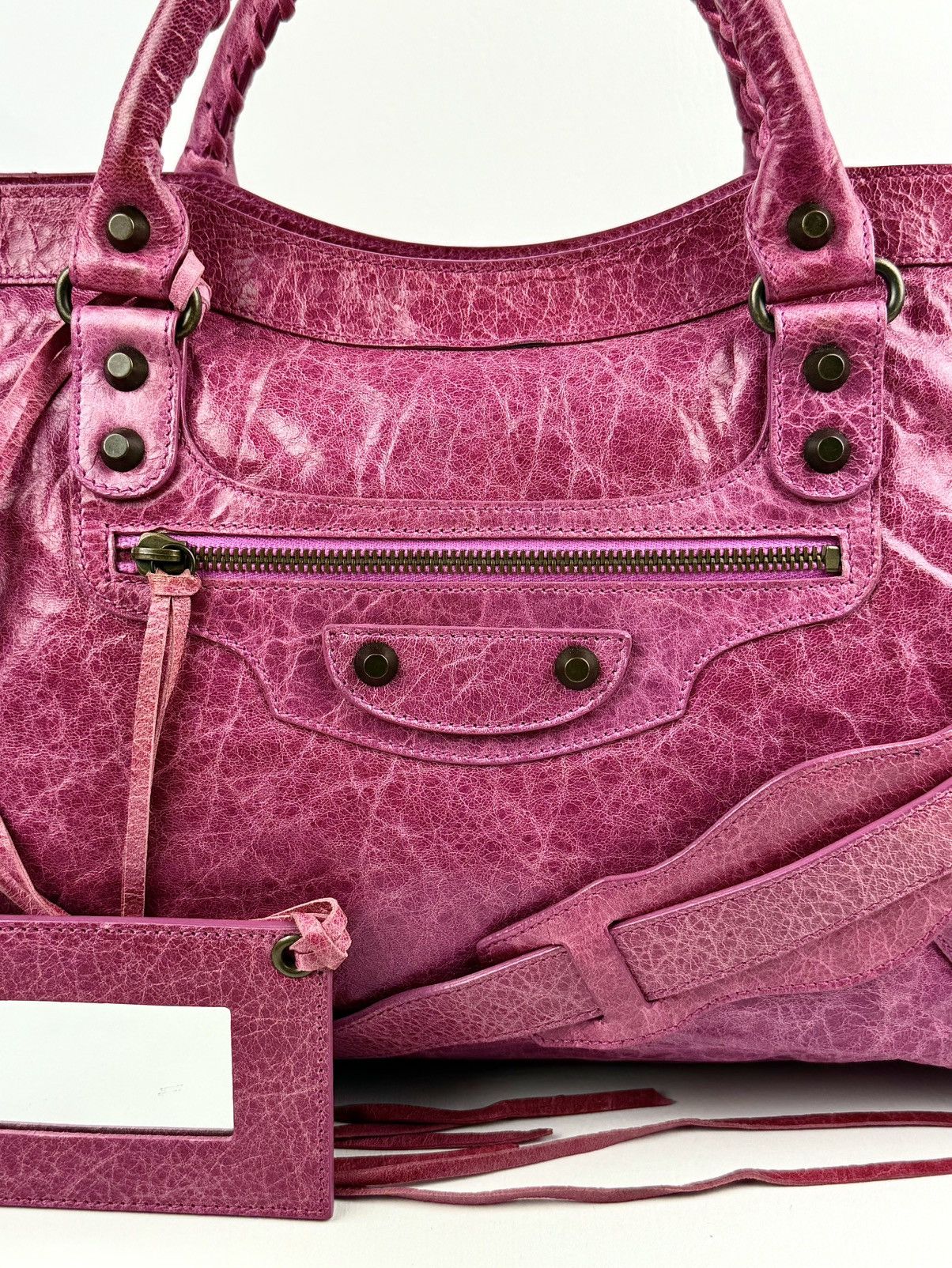 Balenciaga Balenciaga - Classic - Distressed - Metallic Pink - Le City Size ONE SIZE - 4 Thumbnail
