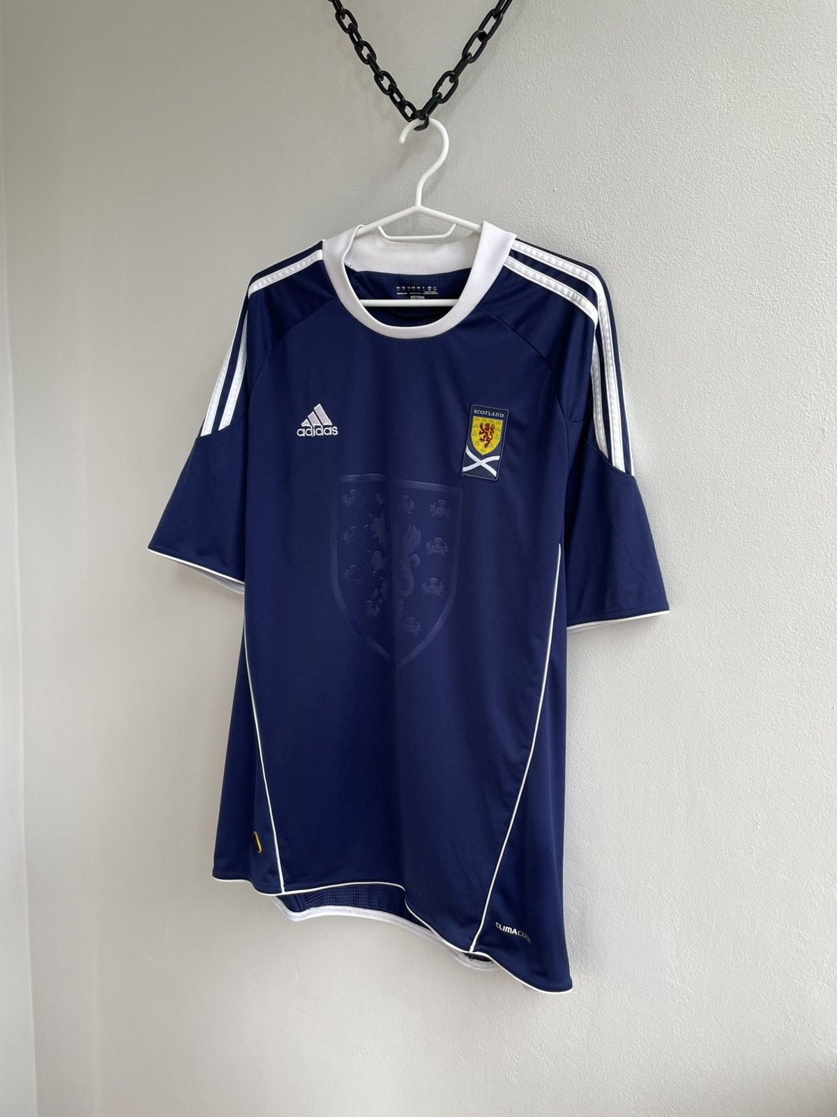 Adidas Scotland 2010 2011 Home Football Shirt Soccer Jersey U40521 Size US L / EU 52-54 / 3 - 2 Thumbnail