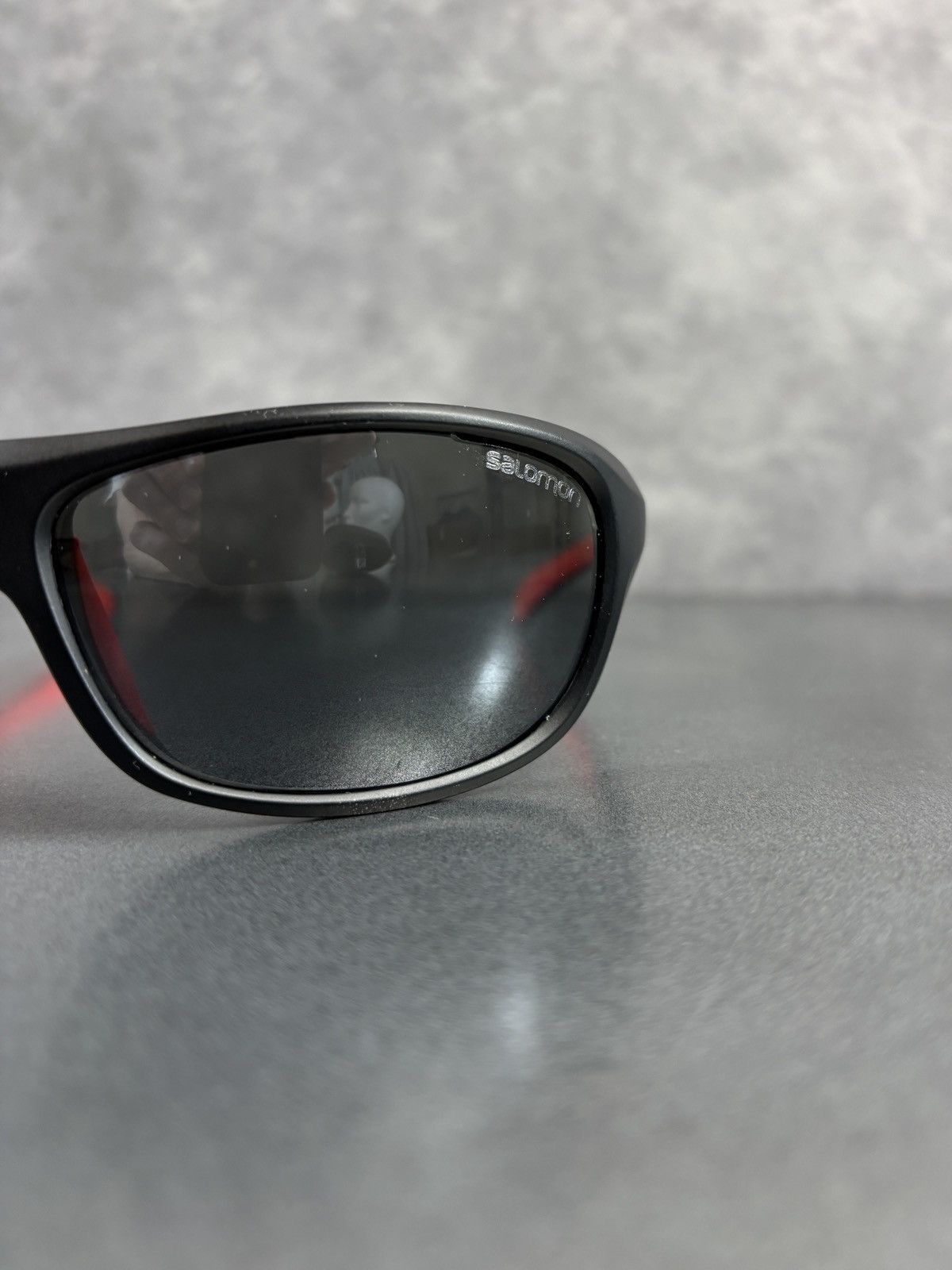 Salomon × Vintage 2000s Salomon Sunglasses Y2K Vintage Sport Wrap Case Italy Size ONE SIZE - 18 Thumbnail