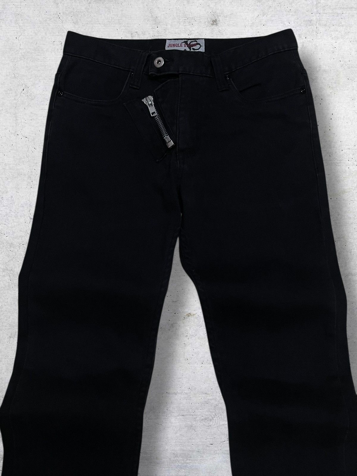Japanese Brand VINTAGE JUNGLE STORM 1990S JAPAN DESIGNER SAFETY ZIP PUNK Size US 29 - 6 Thumbnail