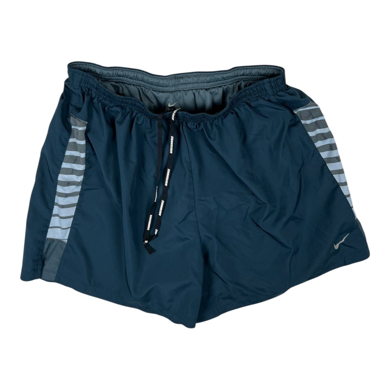 Nike Nike Dri-Fit Running Shorts Women's Size Large Blue Green At Size 28" / US 6 / IT 42 - 1 Thumbnail