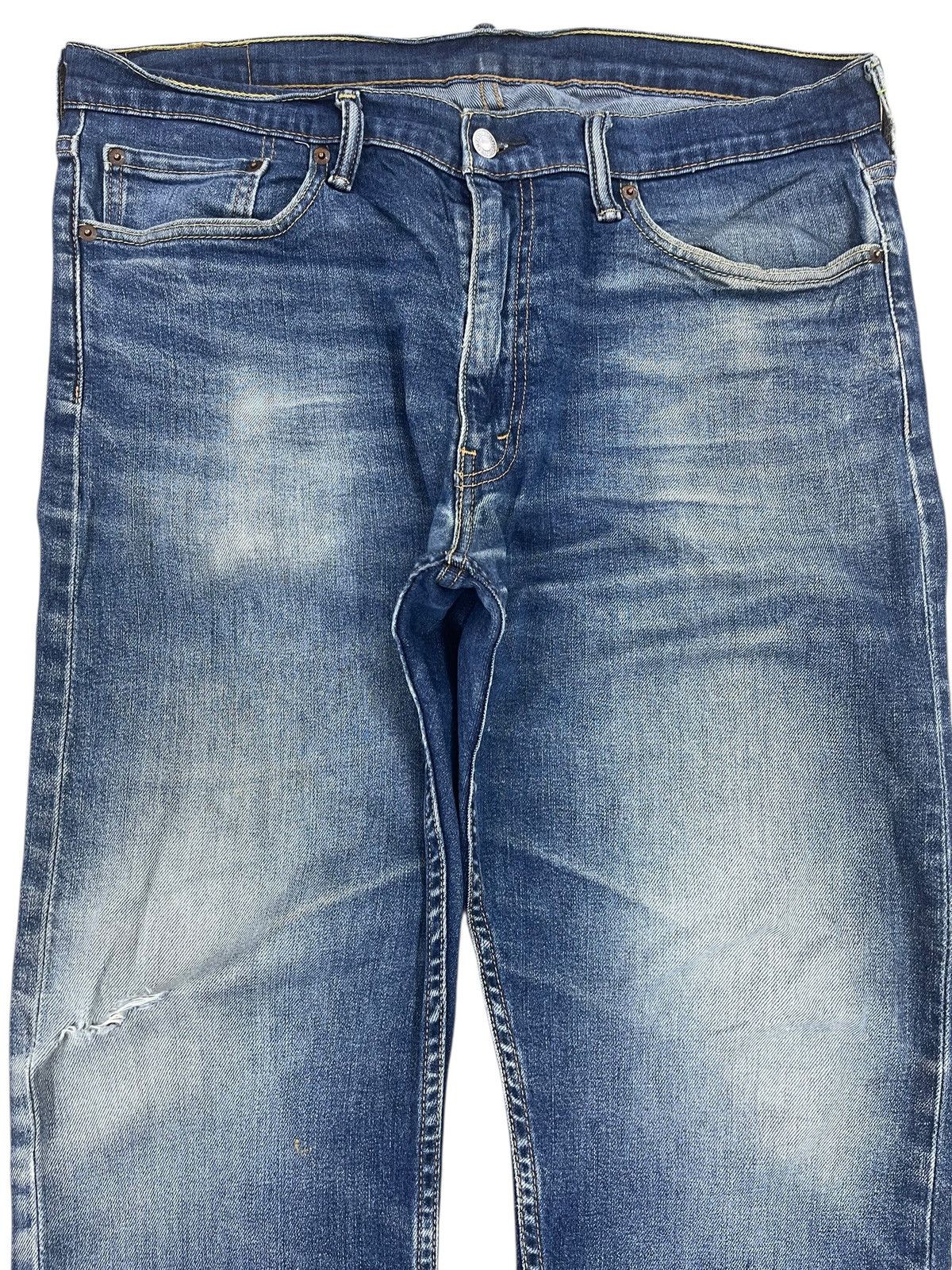 Levi's Levi’s Mud Wash Whiskered Style Straight Leg Jeans Size US 38 / EU 54 - 2 Thumbnail