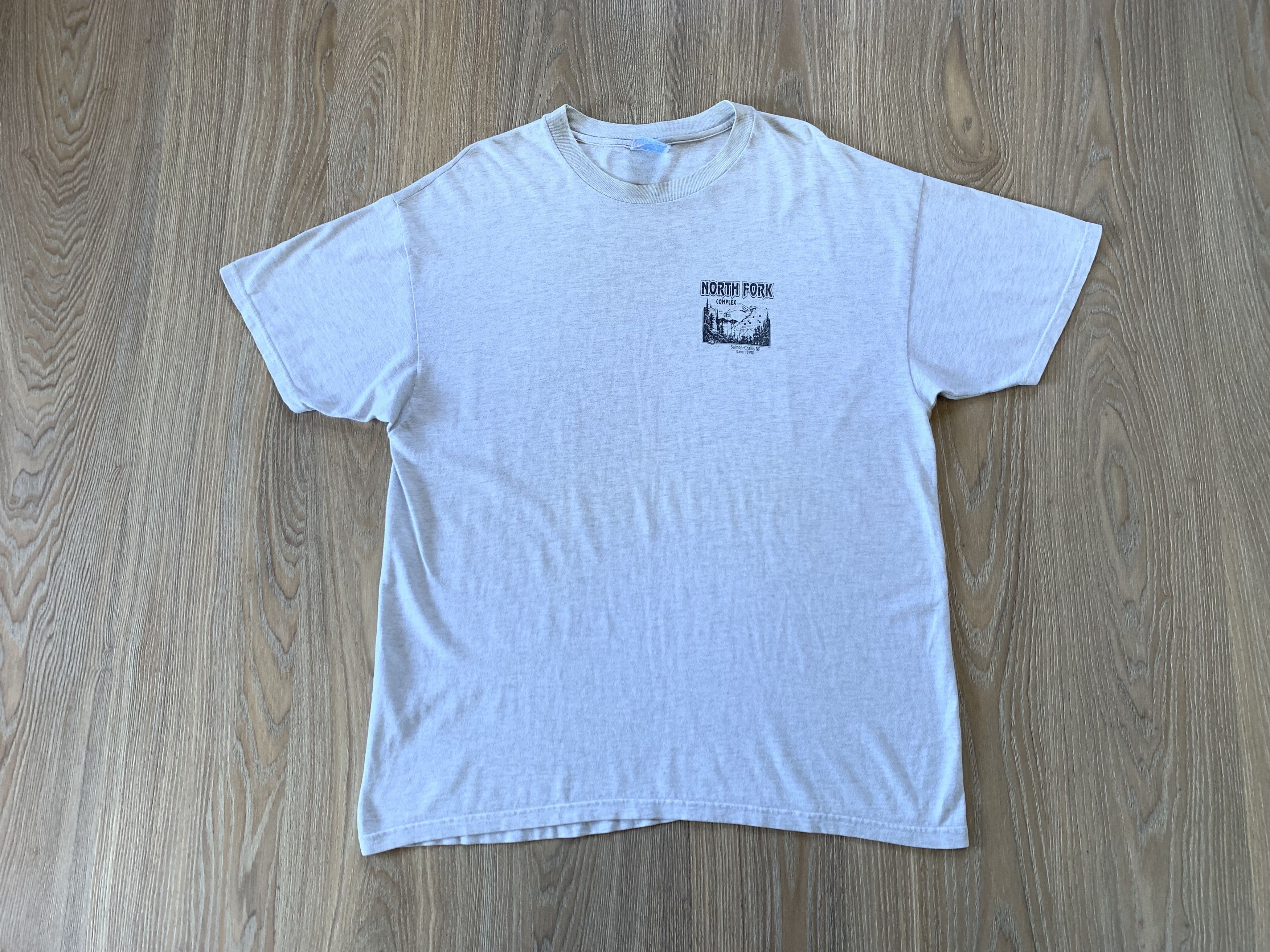 Hanes × Vintage North fork Complex Salmon-Chailis NF Vintage T-Shirt Size US XL / EU 56 / 4 - 2 Thumbnail