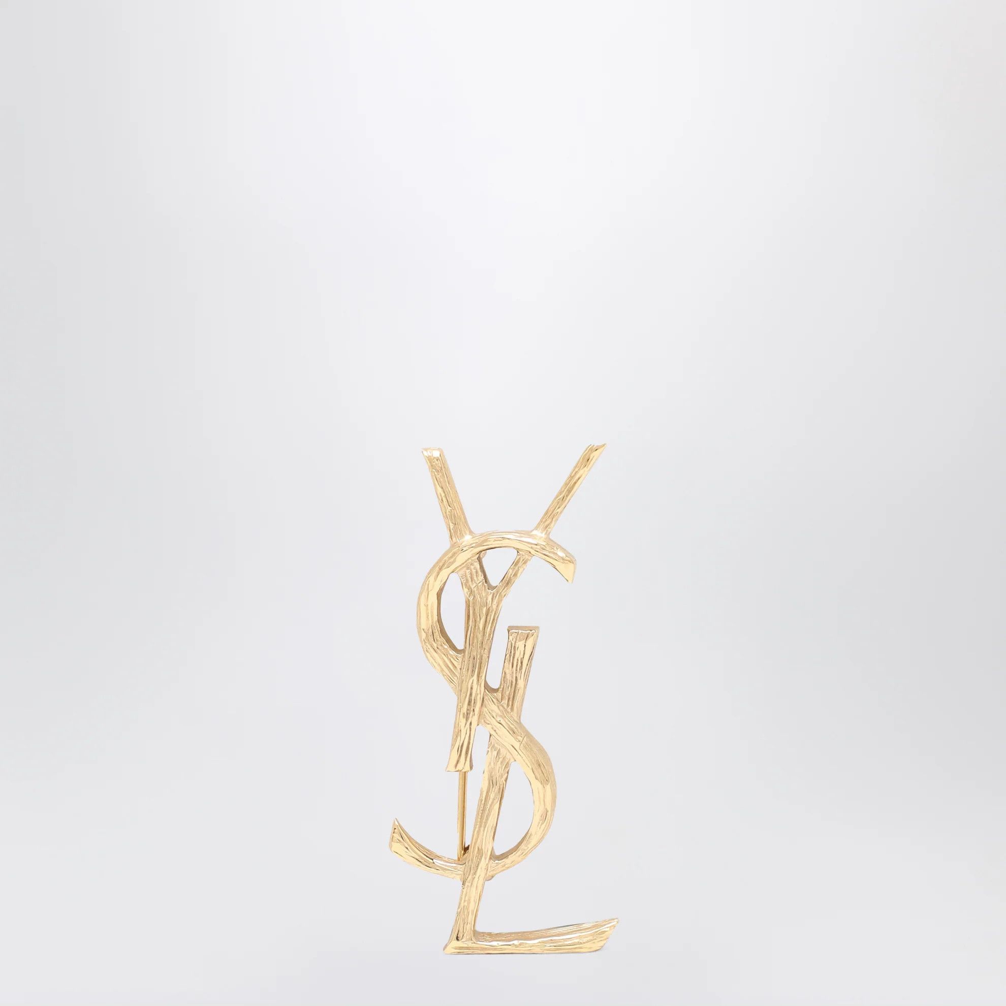 Saint Laurent Paris o1d2blof0526 Size: OS / Cassandre Brooch With Engraved Size ONE SIZE - 1 Thumbnail