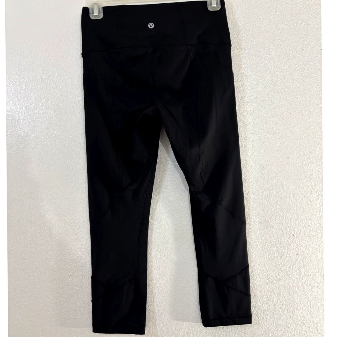 Lululemon lululemon Black Leggings Nylon Lycra Women Size 4 Slim Knit Bodycon Yoga Activewear Shirt? Size 27" / US 4 / IT 40 - 2 Thumbnail