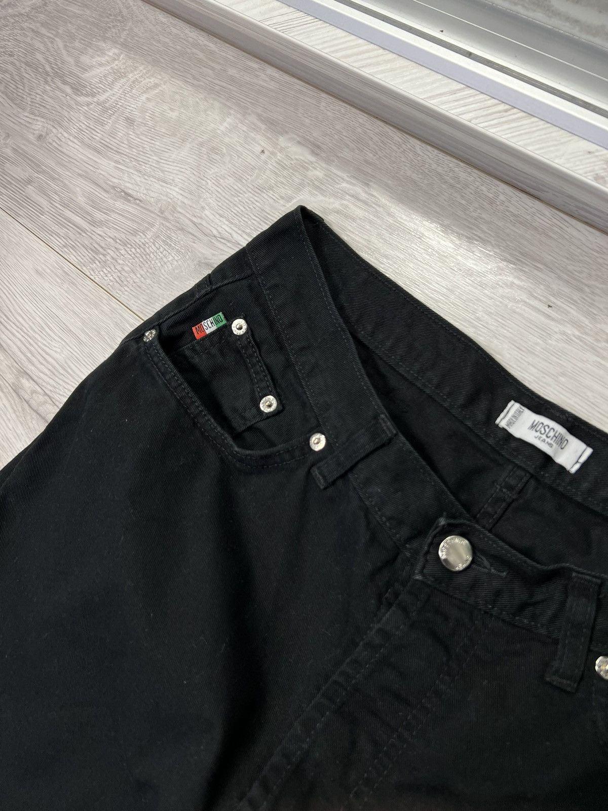 Moschino × Vintage Vintage Moschino Jeans Black Denim Pants Size US 31 - 6 Thumbnail