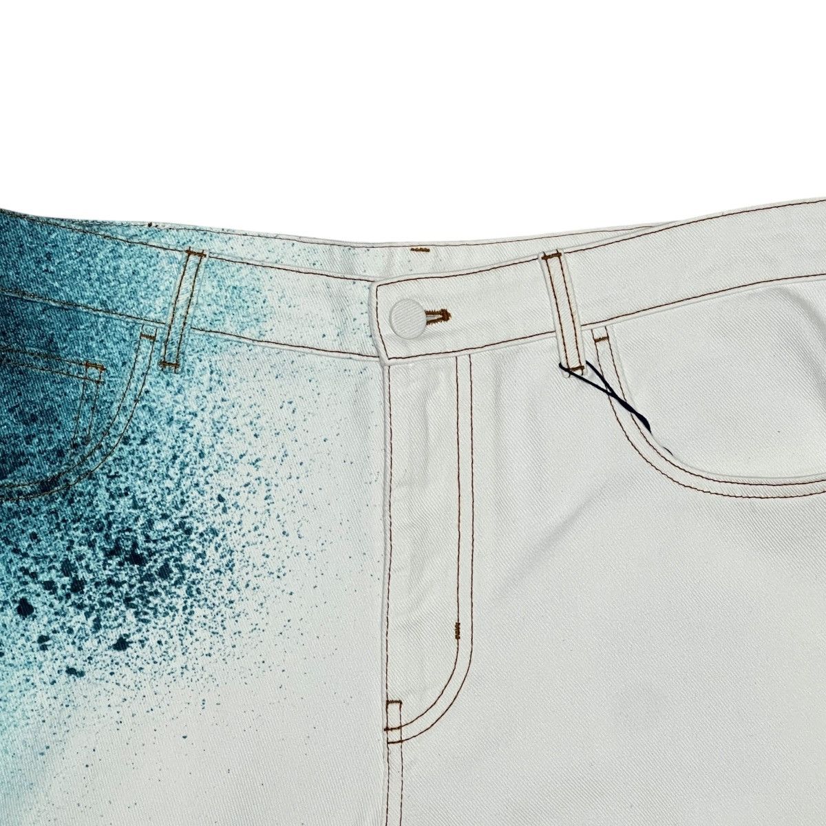 Louis Vuitton LOUIS VUITTON 2023SS Spray Printed LV Logo Denim Pants Size US 34 / EU 50 - 3 Thumbnail