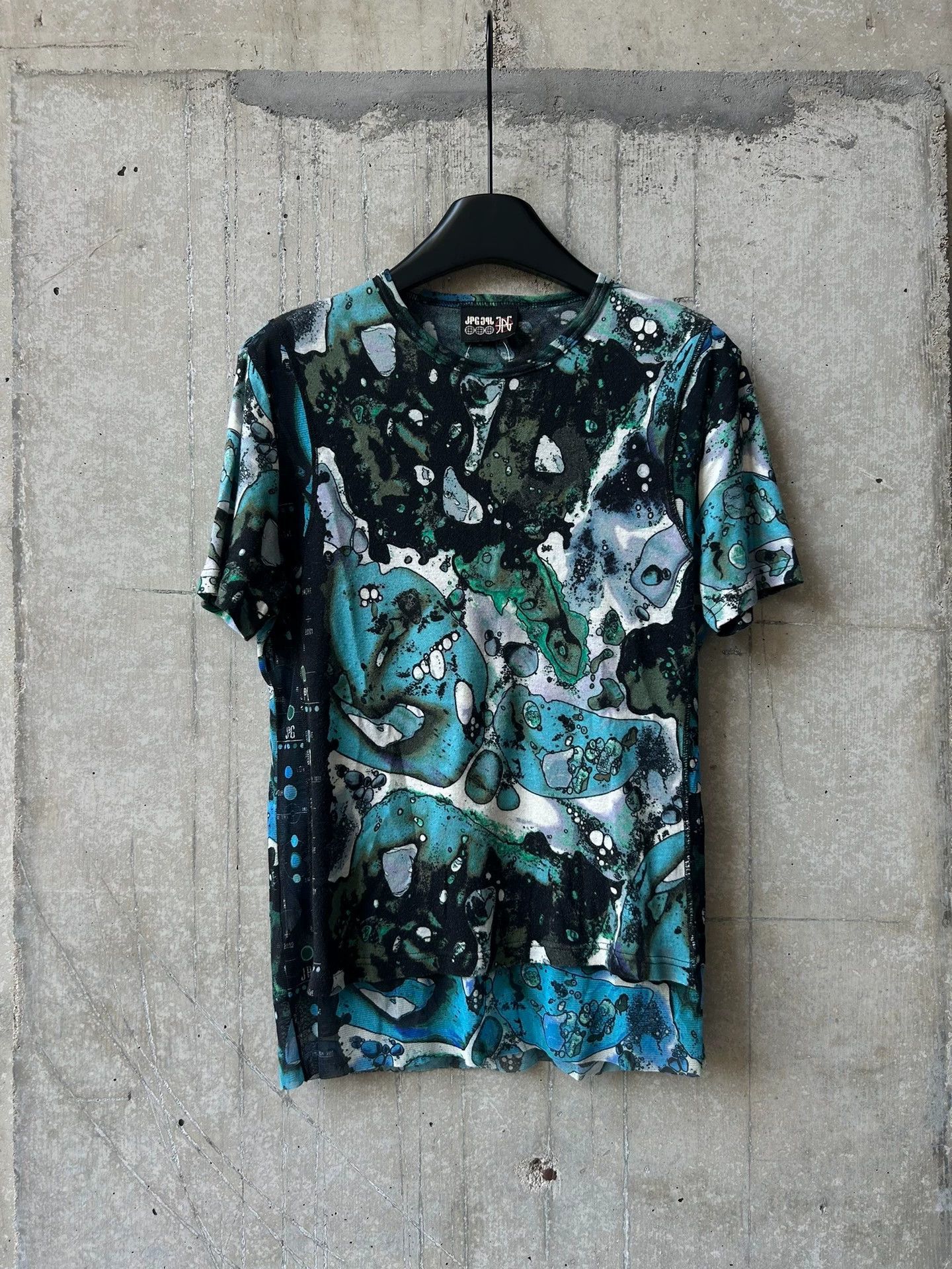 Jean Paul Gaultier Jean Paul Gaultier Blue cell t-shirt top Size US M / EU 48-50 / 2 - 1 Thumbnail