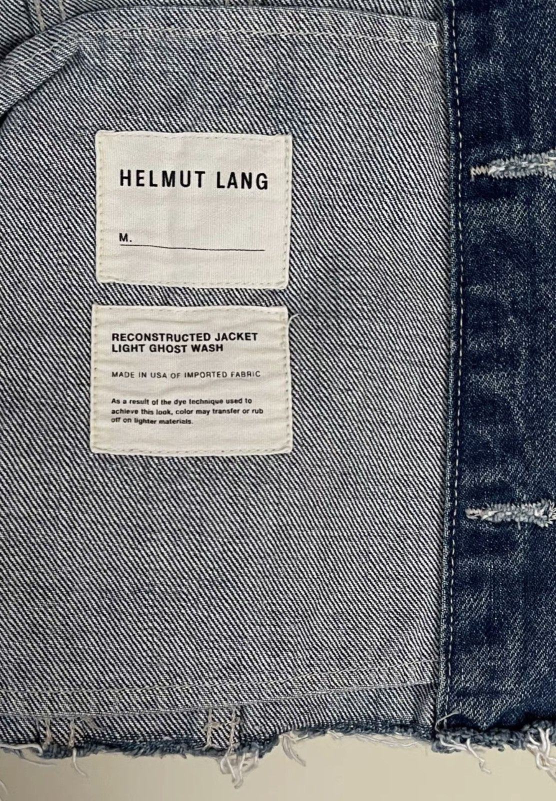 Helmut Lang Helmut Lang Destroyed Denim Jacket Size US XS / EU 42 / 0 - 8 Thumbnail