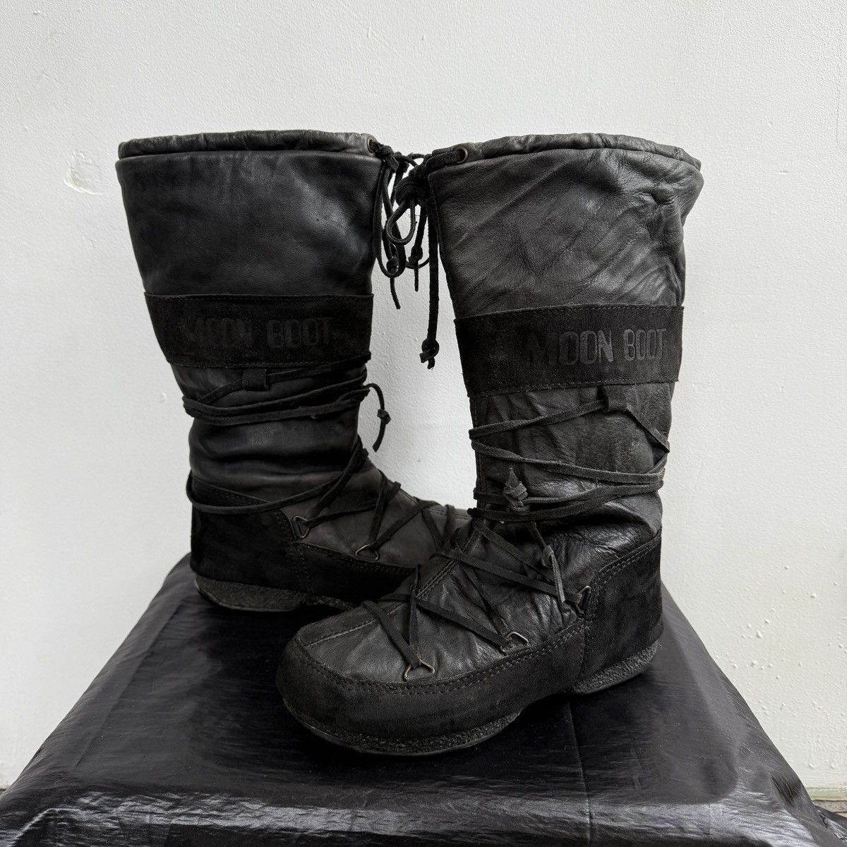 Moon Boot Vintage Tecnika Moon Boots Leather High Lace Up Size US 5.5 / IT 35.5 - 2 Thumbnail