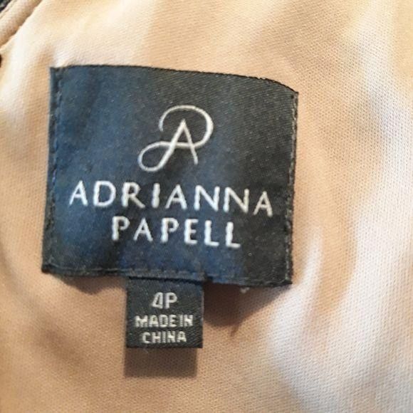 Adrianna Papell Adrianna Papell Black Lace Illusion Bodycon Dress Sz 4P Cock Size S / US 4 / IT 40 - 3 Thumbnail