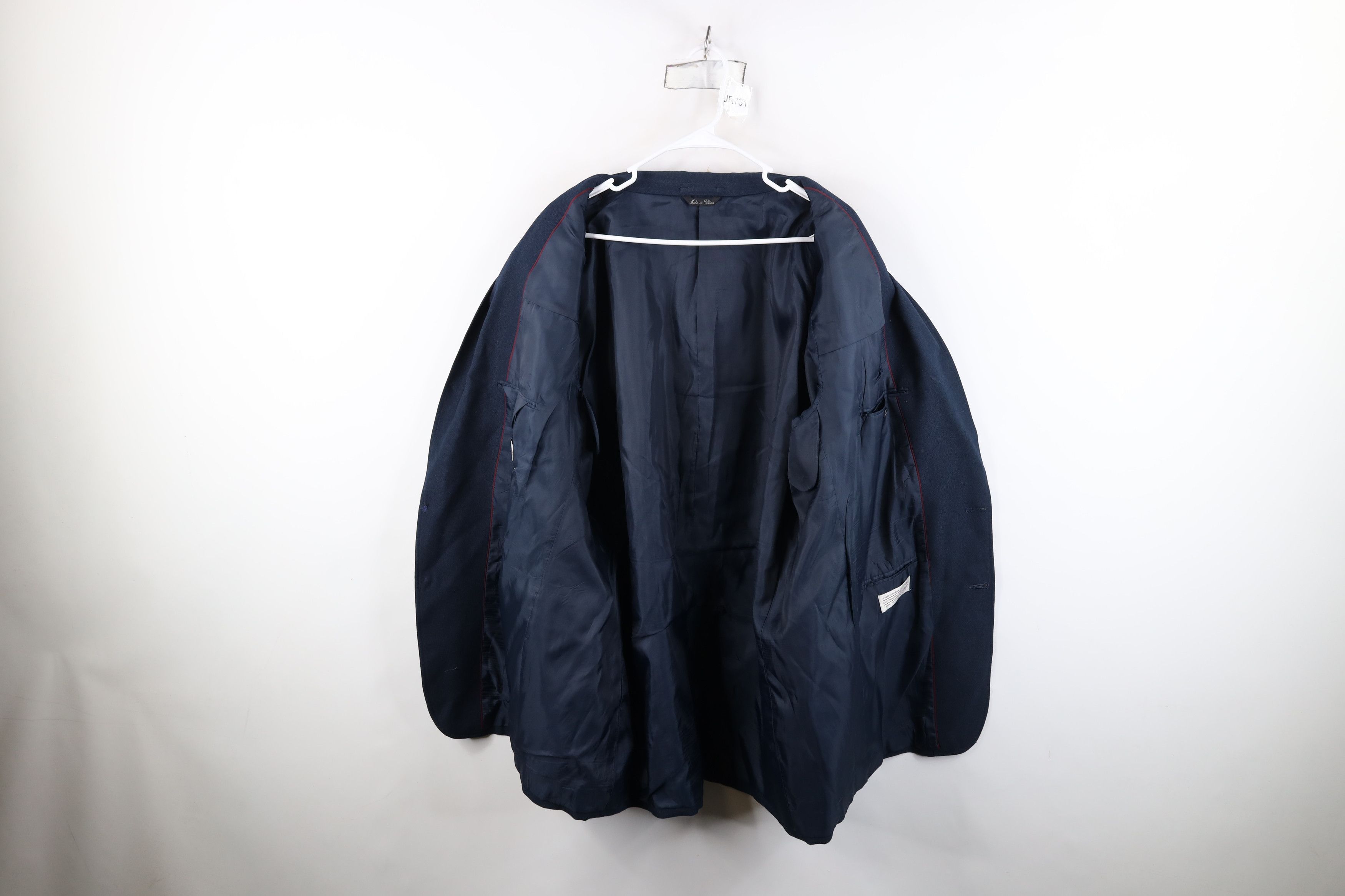 Vintage Vintage 90s Streetwear Button Suit Coat Blazer Jacket Blue Size US XXL / EU 58 / 5 - 9 Thumbnail
