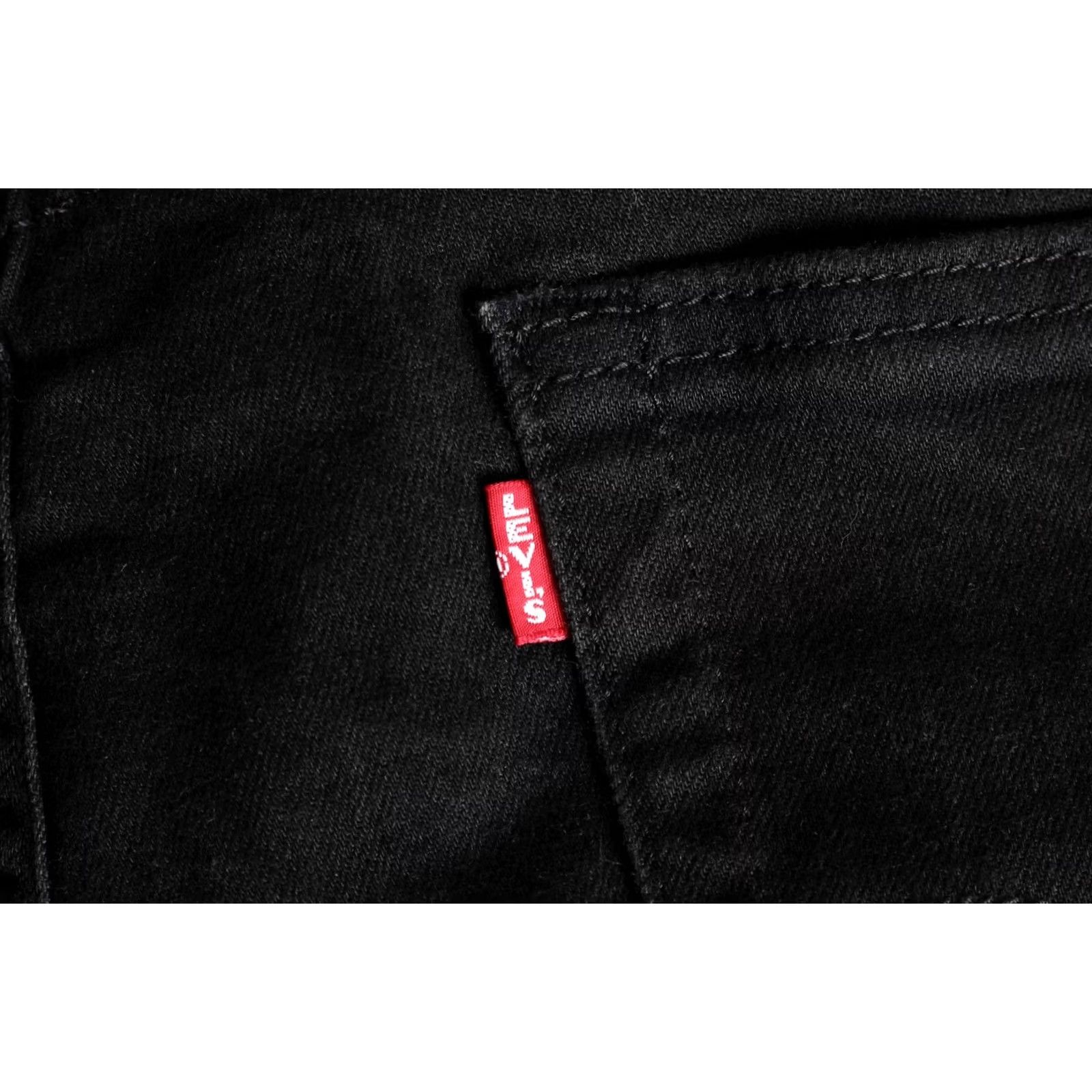 Levi's LEVI’S 510 PREMIUM Big E Stretch Skinny Jeans Men 31/32 Denim Black Slim 5-Pocket Rise Mid - 510 model Size US 31 - 5 Thumbnail
