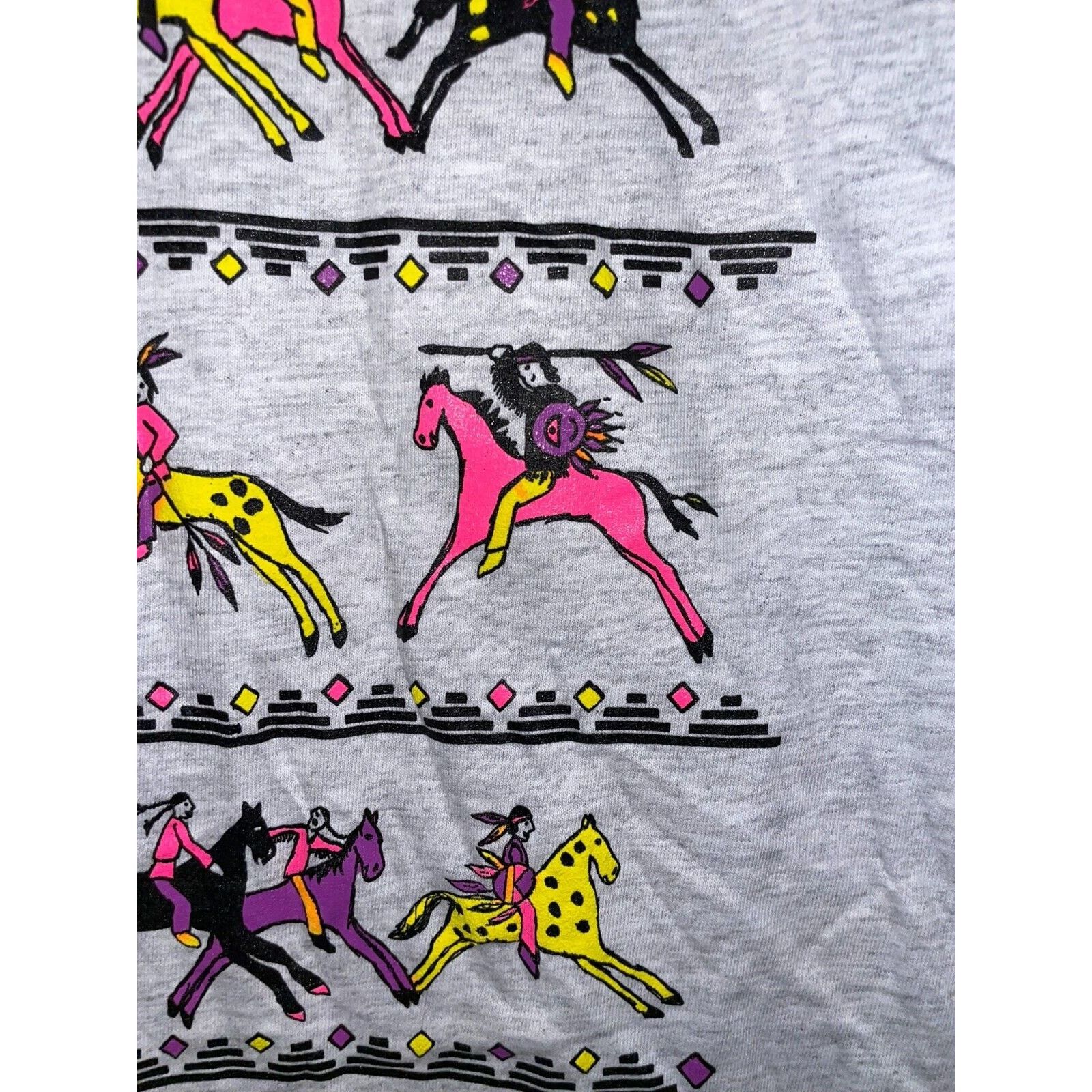 Signal Sport Vintage Taos Shirt NM Native American Horses Tee VTG M 90s Size US M / EU 48-50 / 2 - 5 Thumbnail