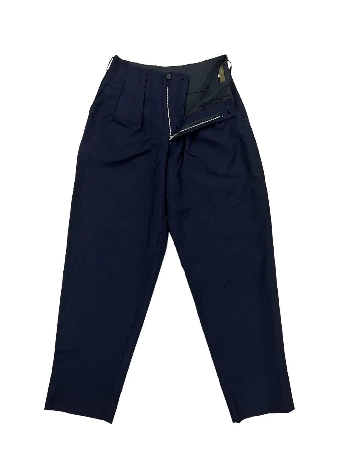 Yohji Yamamoto FW98 Yohji Yamamoto Men Baggy 🎈Gabardine Trousers Pants Size US 29 - 1 Thumbnail