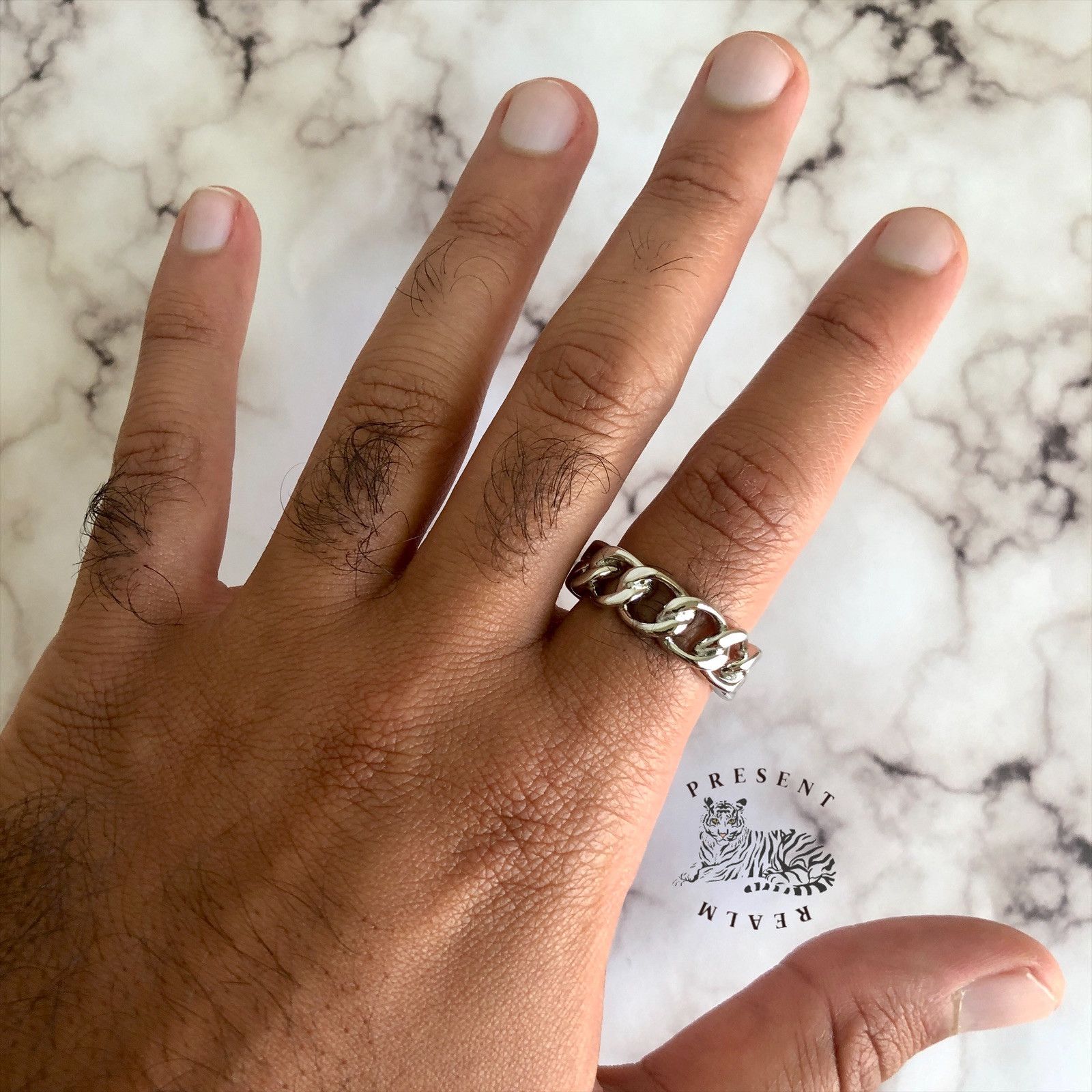 Japanese Brand × Vintage Chain Link Adjustable Ring Size ONE SIZE - 4 Thumbnail